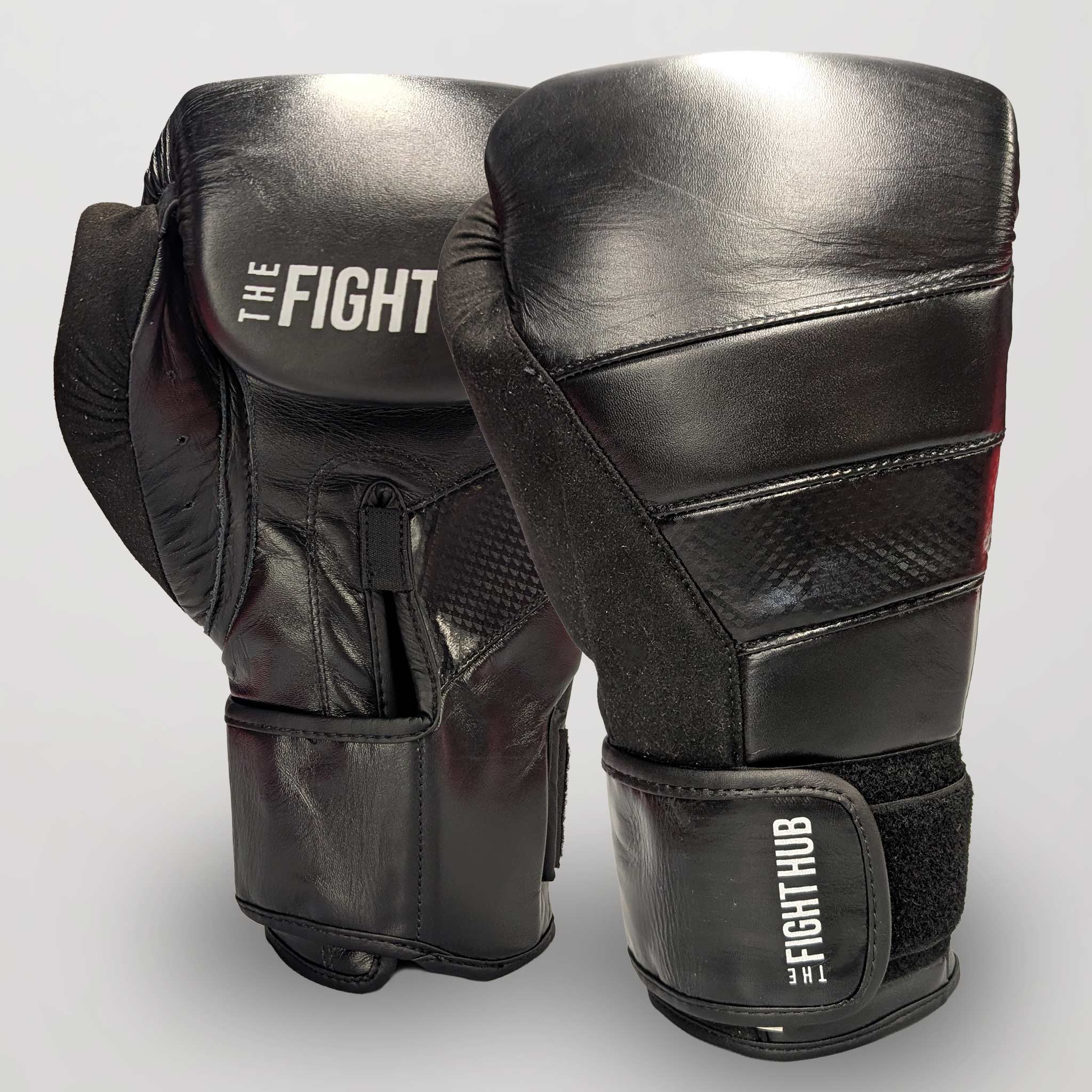 FH Elite Boxing Gloves (Black) – All-Purpose Training Gloves for Boxing, Kickboxing & Muay Thai - The Fight Hub