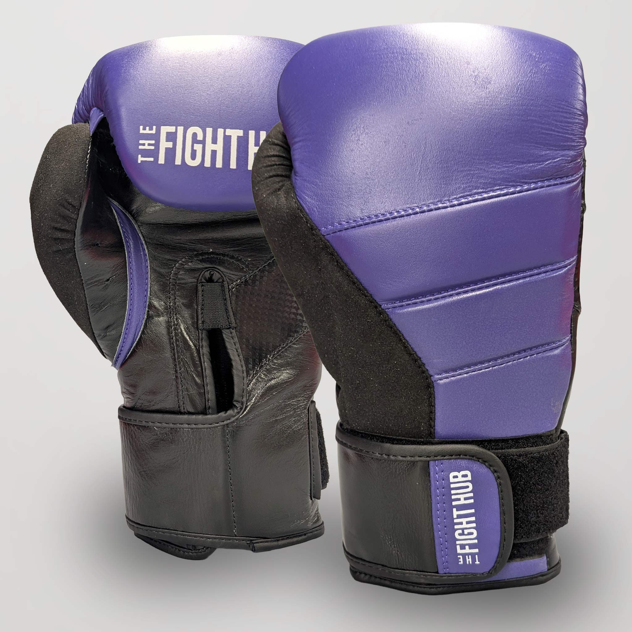 FH Elite Boxing Gloves (Purple) – All-Purpose Training Gloves for Boxing, Kickboxing & Muay Thai - The Fight Hub