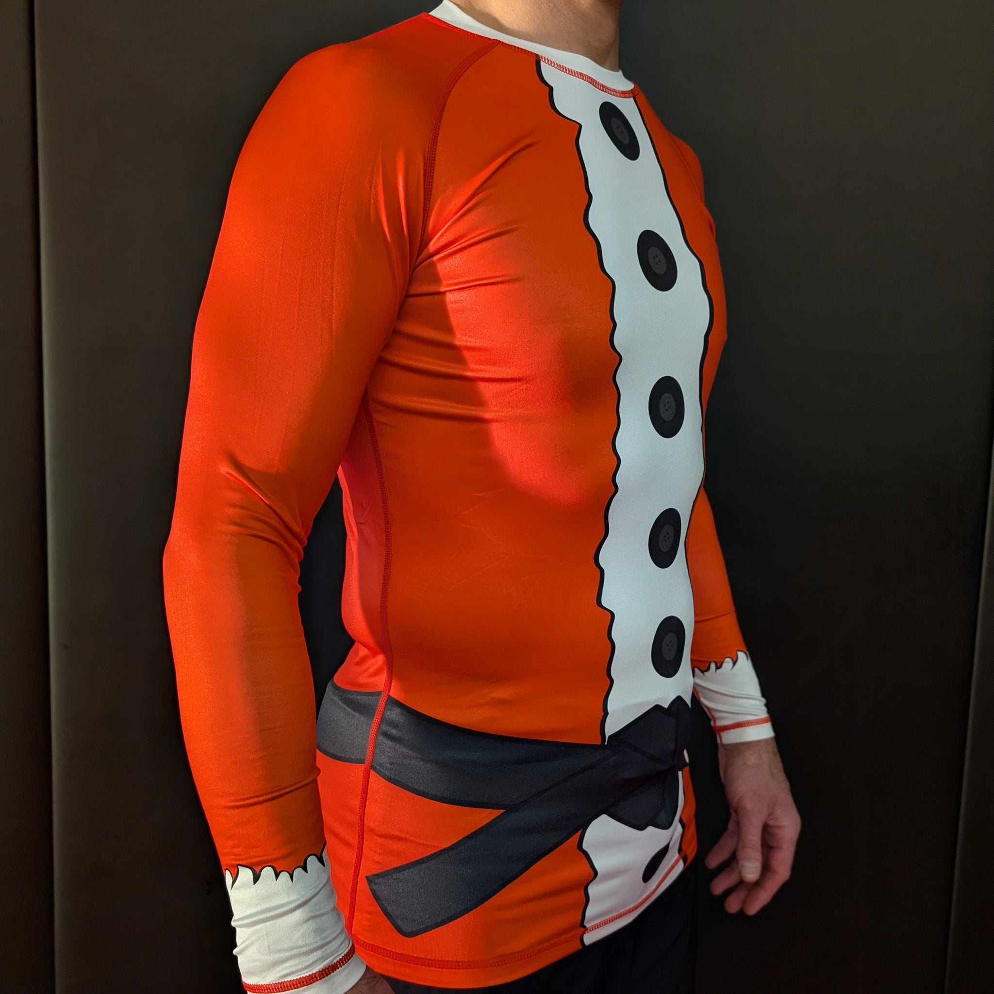 Christmas BJJ Rashguard (Adult) – Santa Long‑Sleeve Training Shirt - The Fight Hub