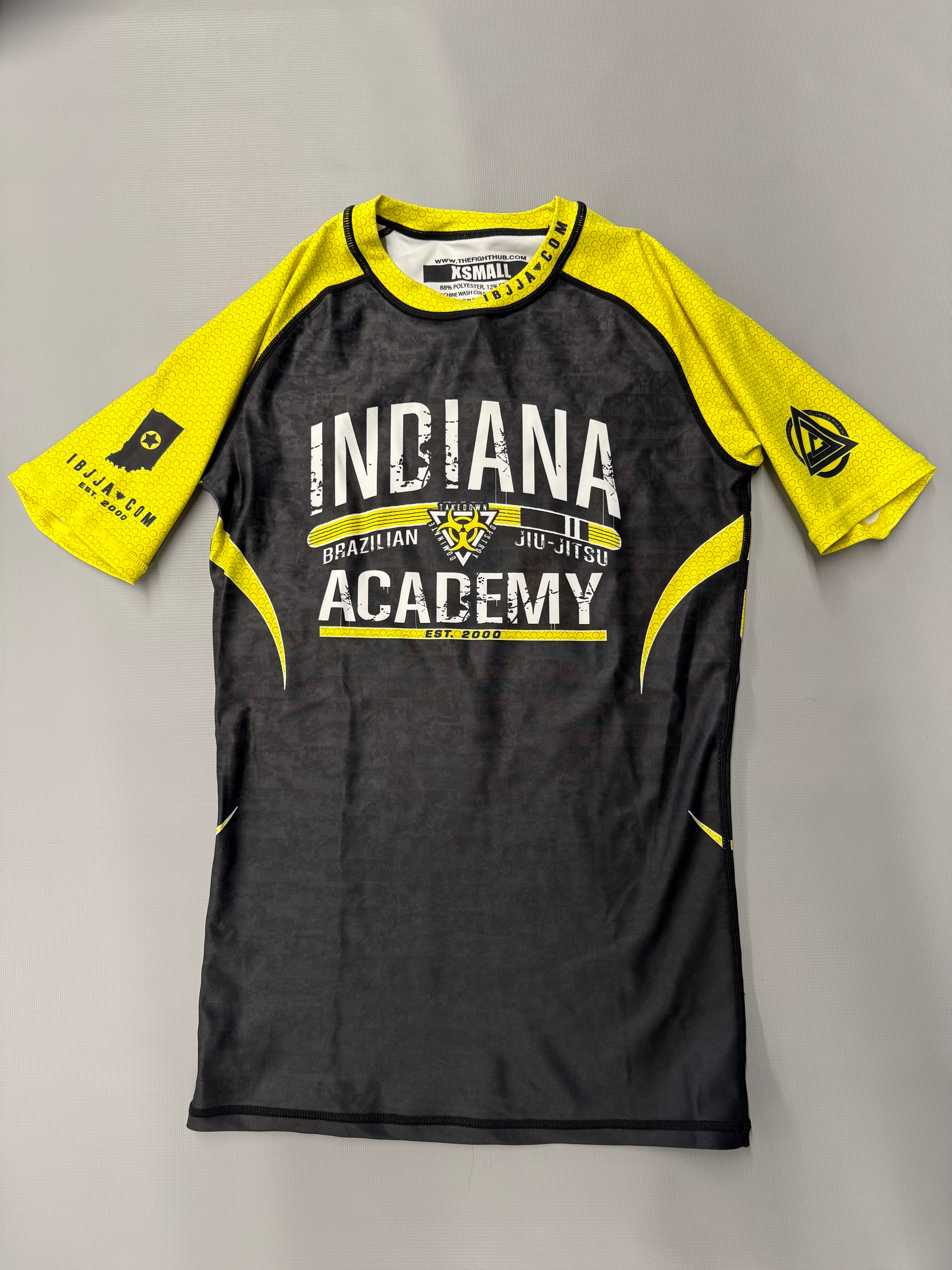 IBJJA OG Ranked Rashguards - Yellow - The Fight Hub
