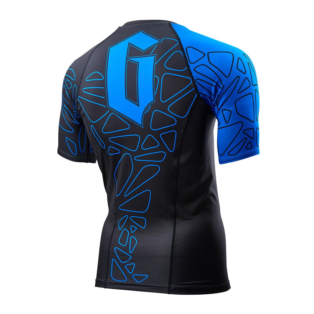 Gameness Men's Short Sleeve Pro Ranked Rash Guard - Blue