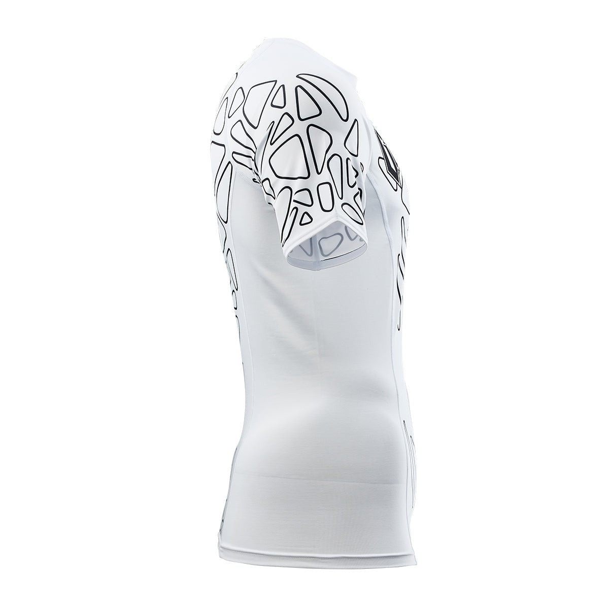 Gameness Men's Short Sleeve Pro Ranked Rash Guard - White