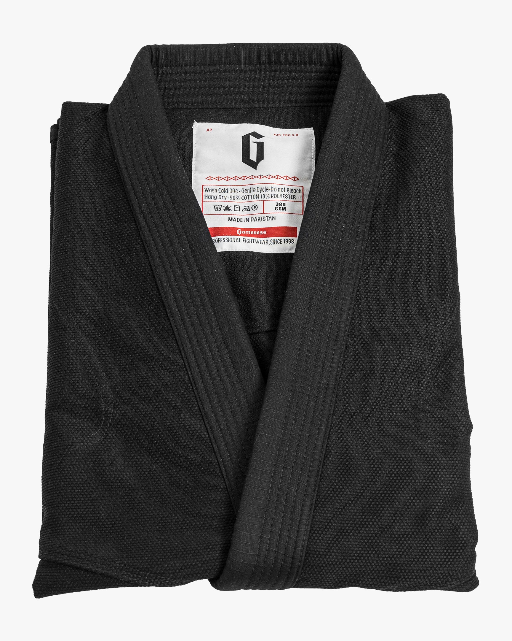 Gameness Mens Air Pro 3.0 BJJ Gi (Black) - The Fight Hub