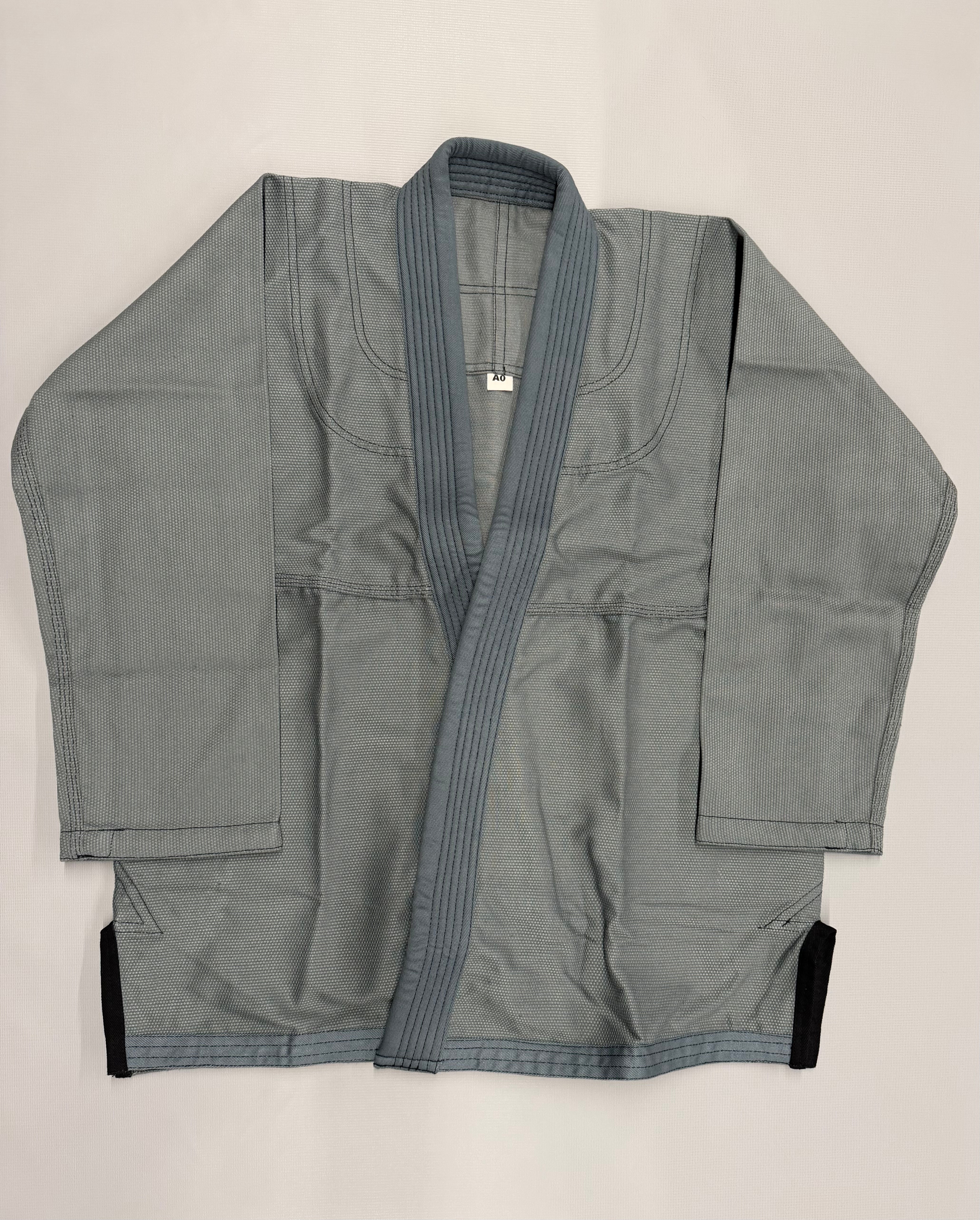Pearl Weave BJJ Gi - Adult (Gray w/ Black Contrast Stitching)