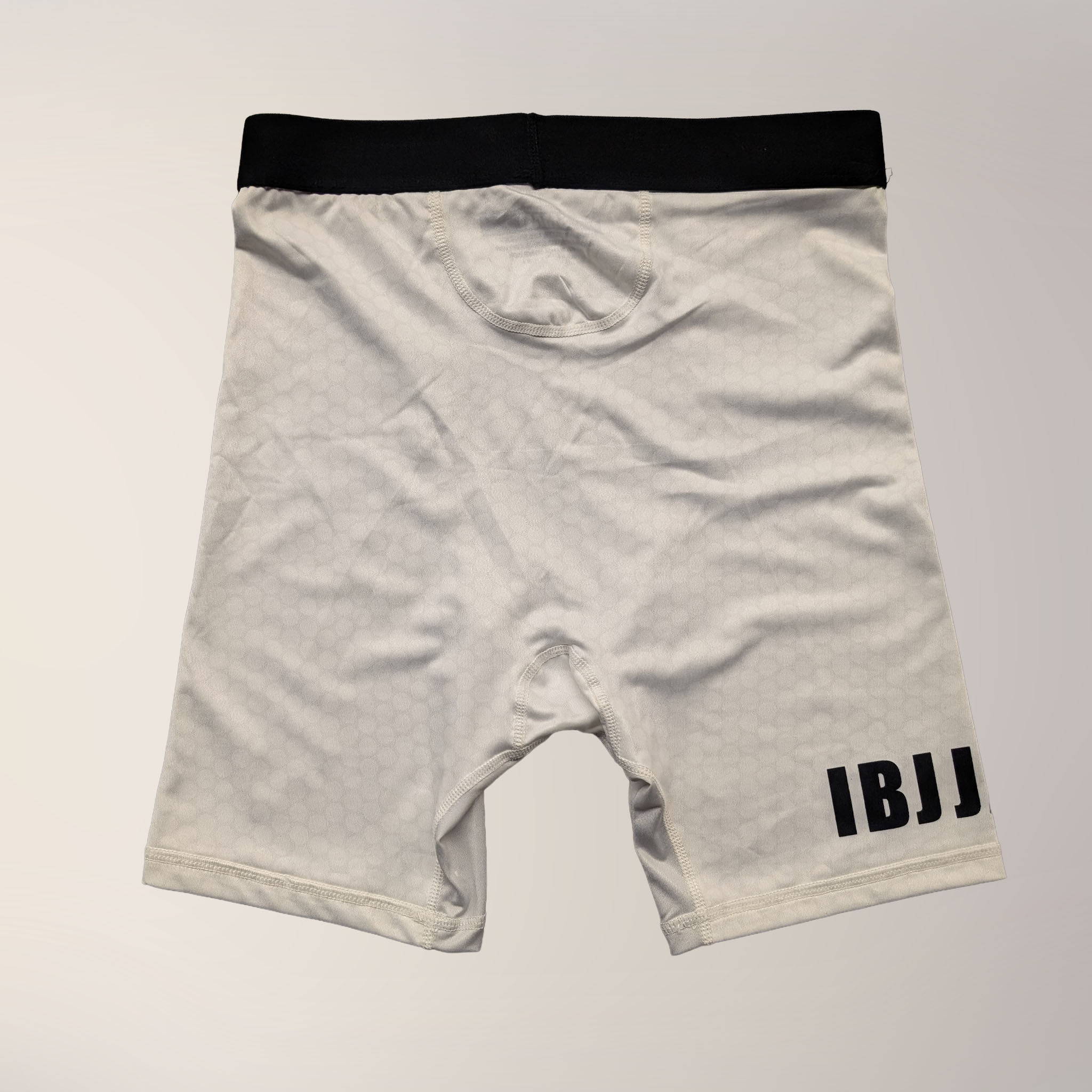 IBJJA Compression Shorts - White (Old) - The Fight Hub