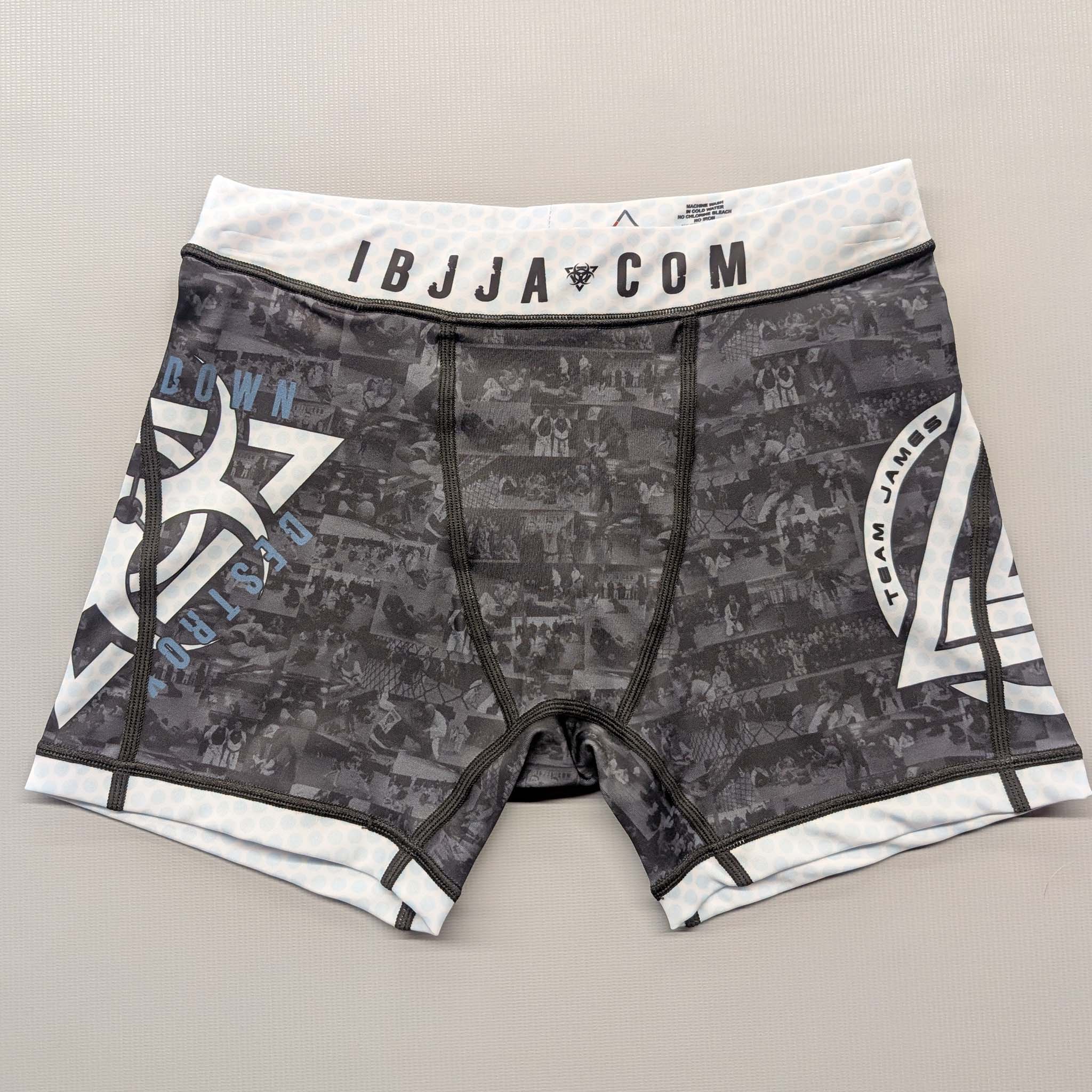 IBJJA Compression Shorts - White - The Fight Hub