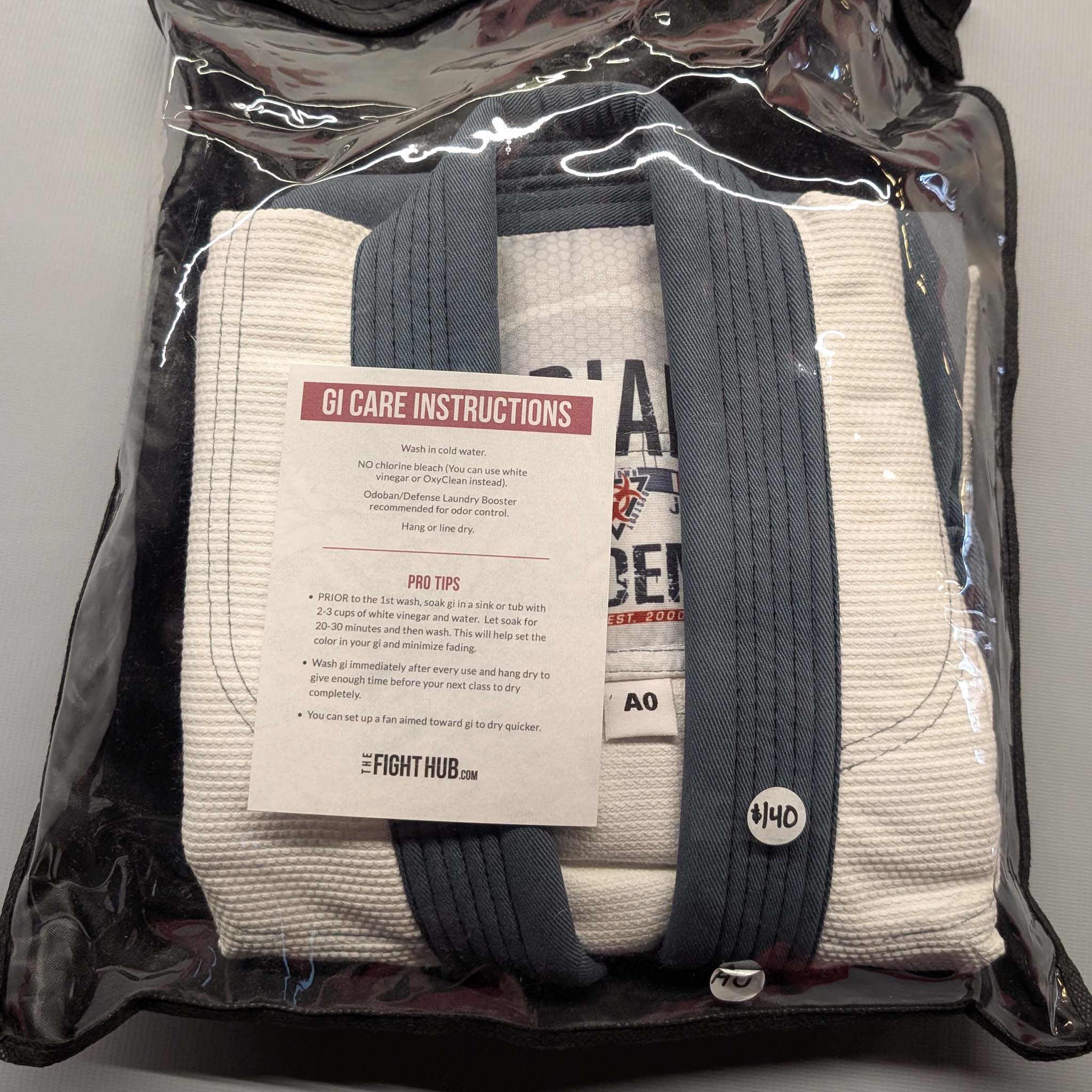 IBJJA OG White/Gray Gi - The Fight Hub