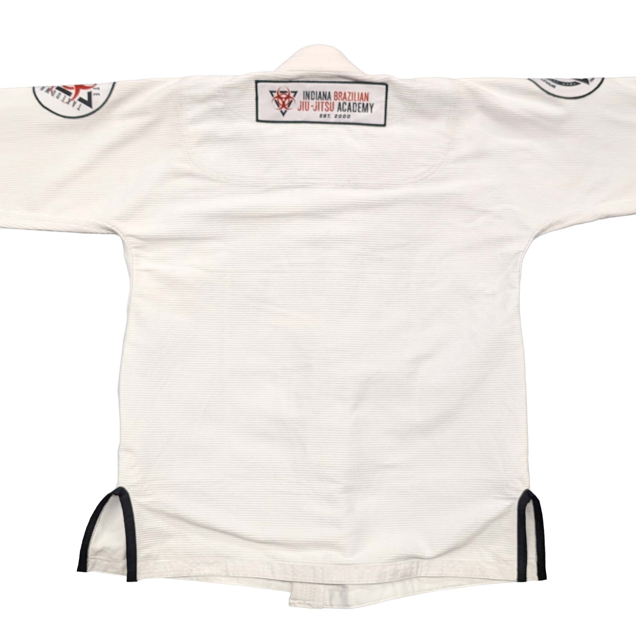 IBJJA White Gi w/ School Patches - The Fight Hub