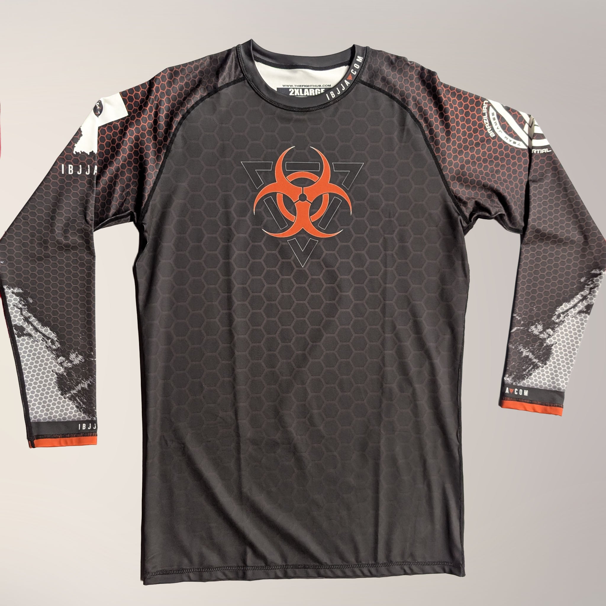 IBJJA Hex Rashguard - Long Sleeve - The Fight Hub