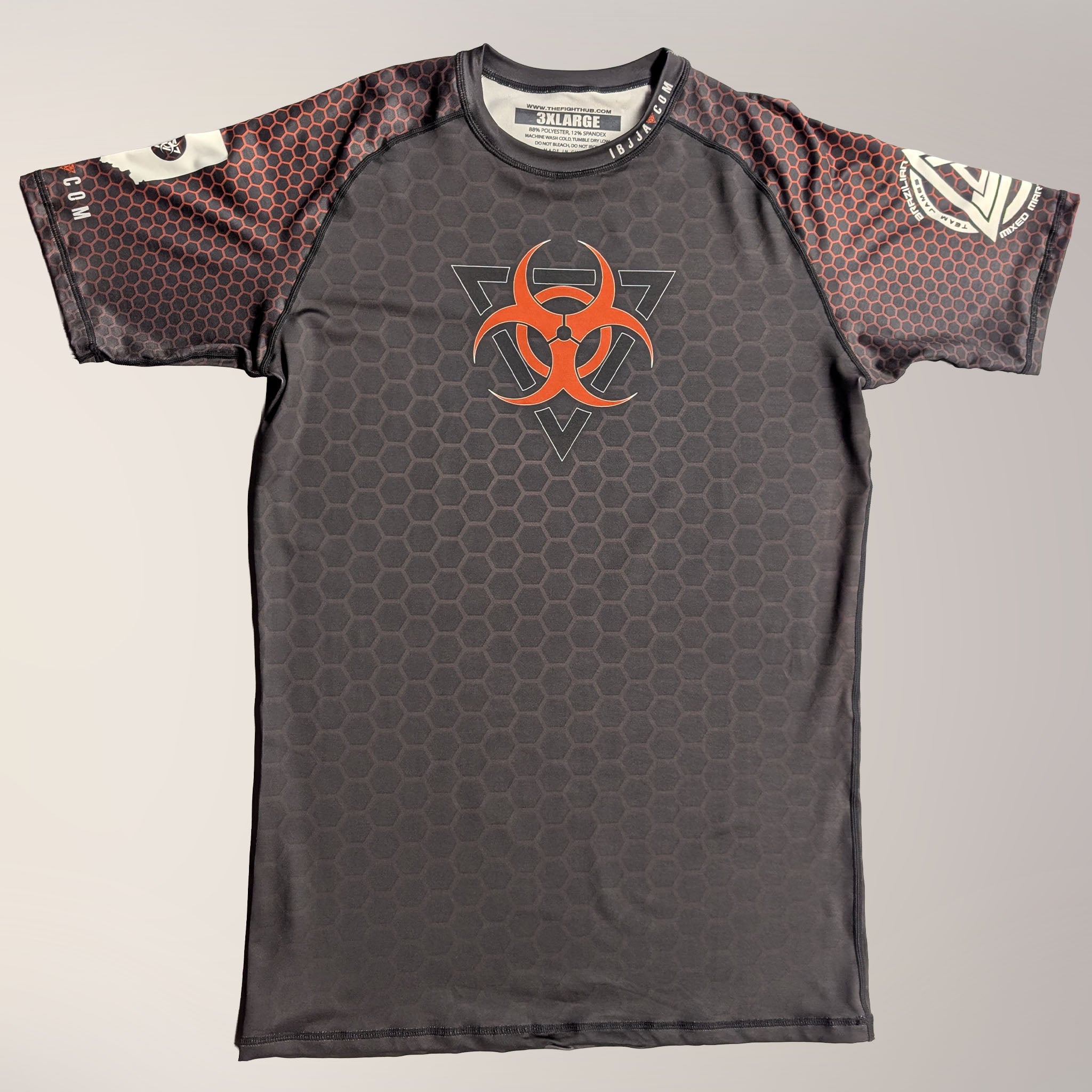 SALE - IBJJA Hex Rashguard - Short Sleeve - The Fight Hub