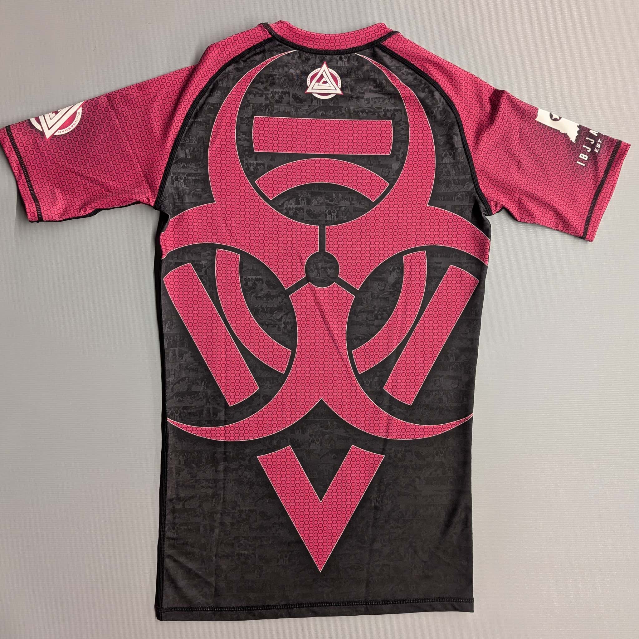 IBJJA OG Rashguard - Pink and Black - The Fight Hub