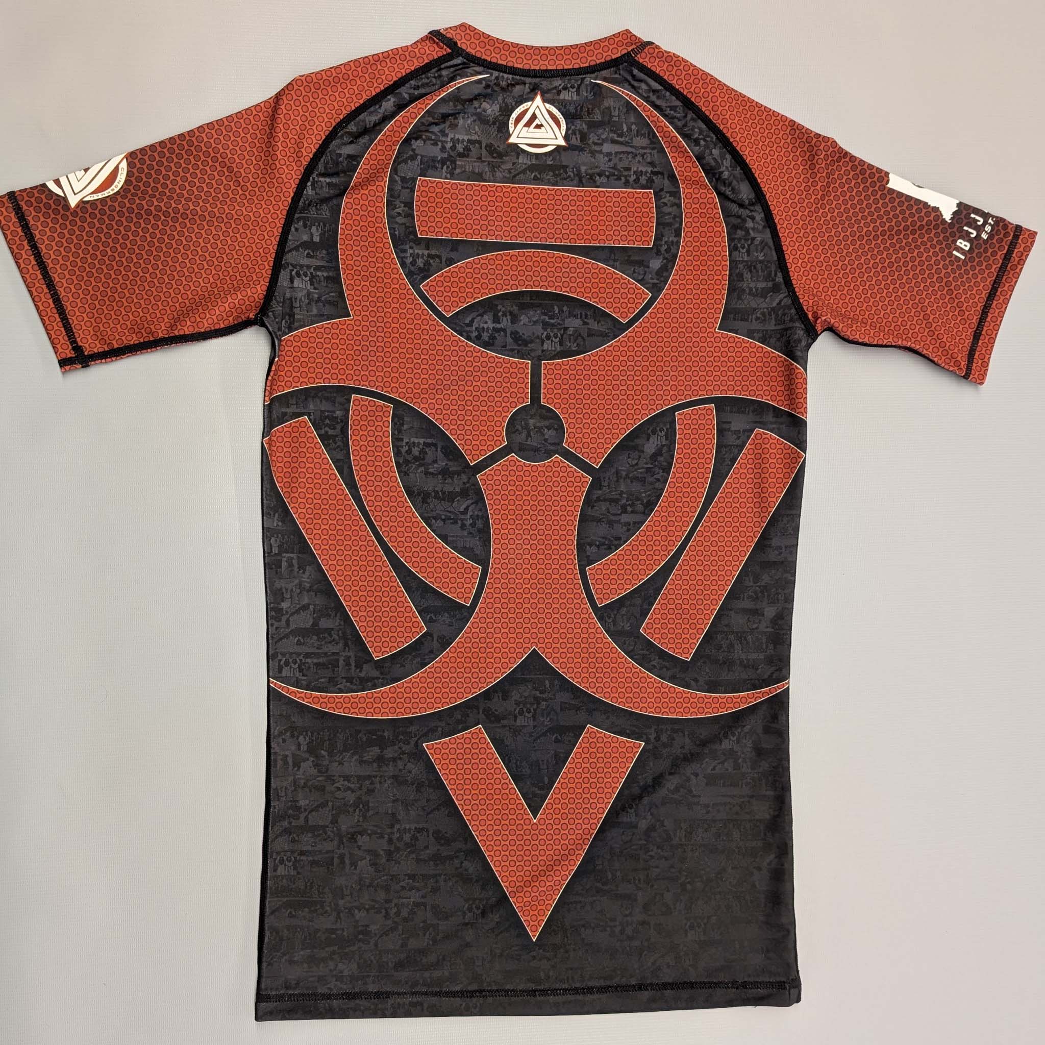 IBJJA OG Rashguard - Red and Black - The Fight Hub