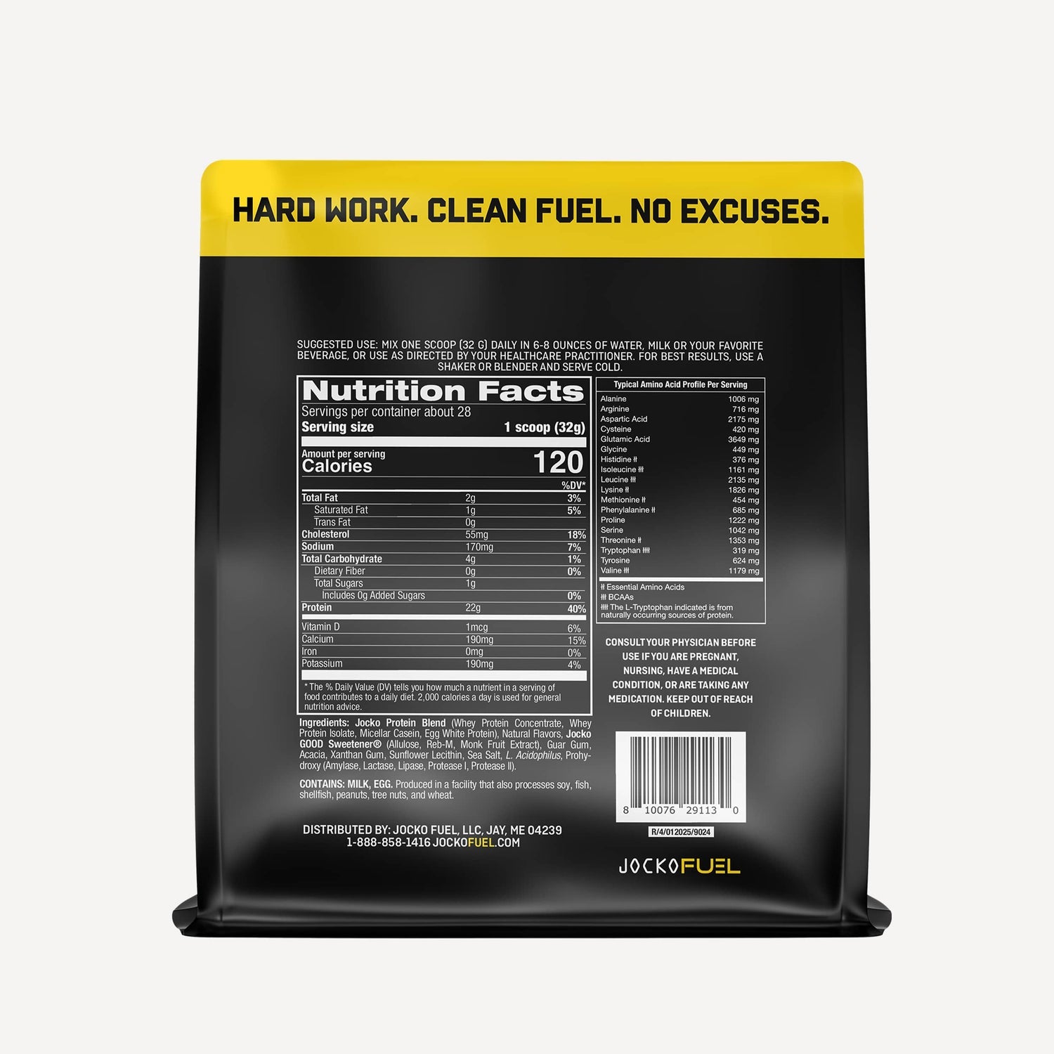 Jocko Fuel MÖLK Protein Powder - Banana Cream - The Fight Hub