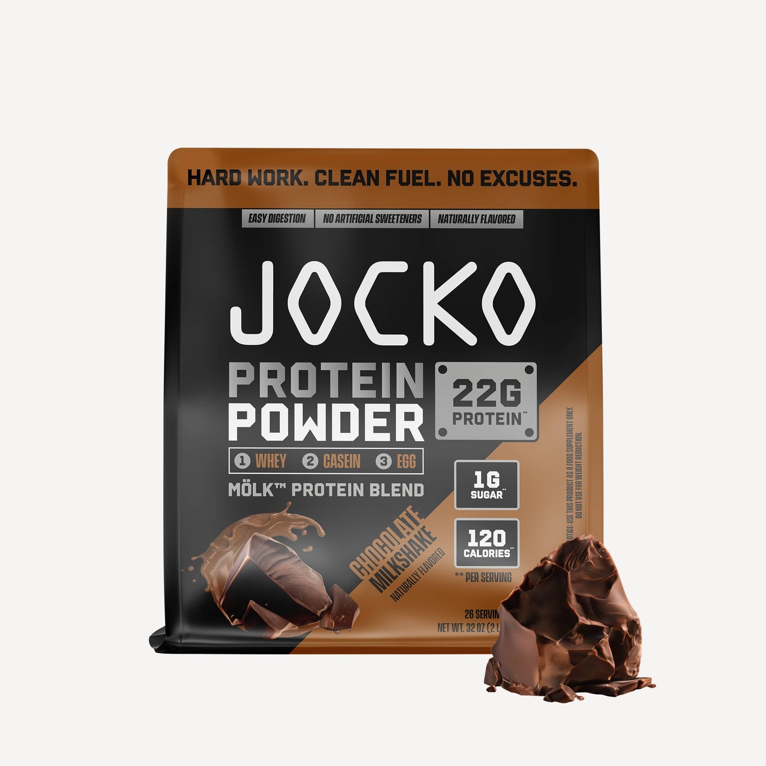 Jocko Fuel MÖLK Protein Powder - Chocolate Milkshake - The Fight Hub