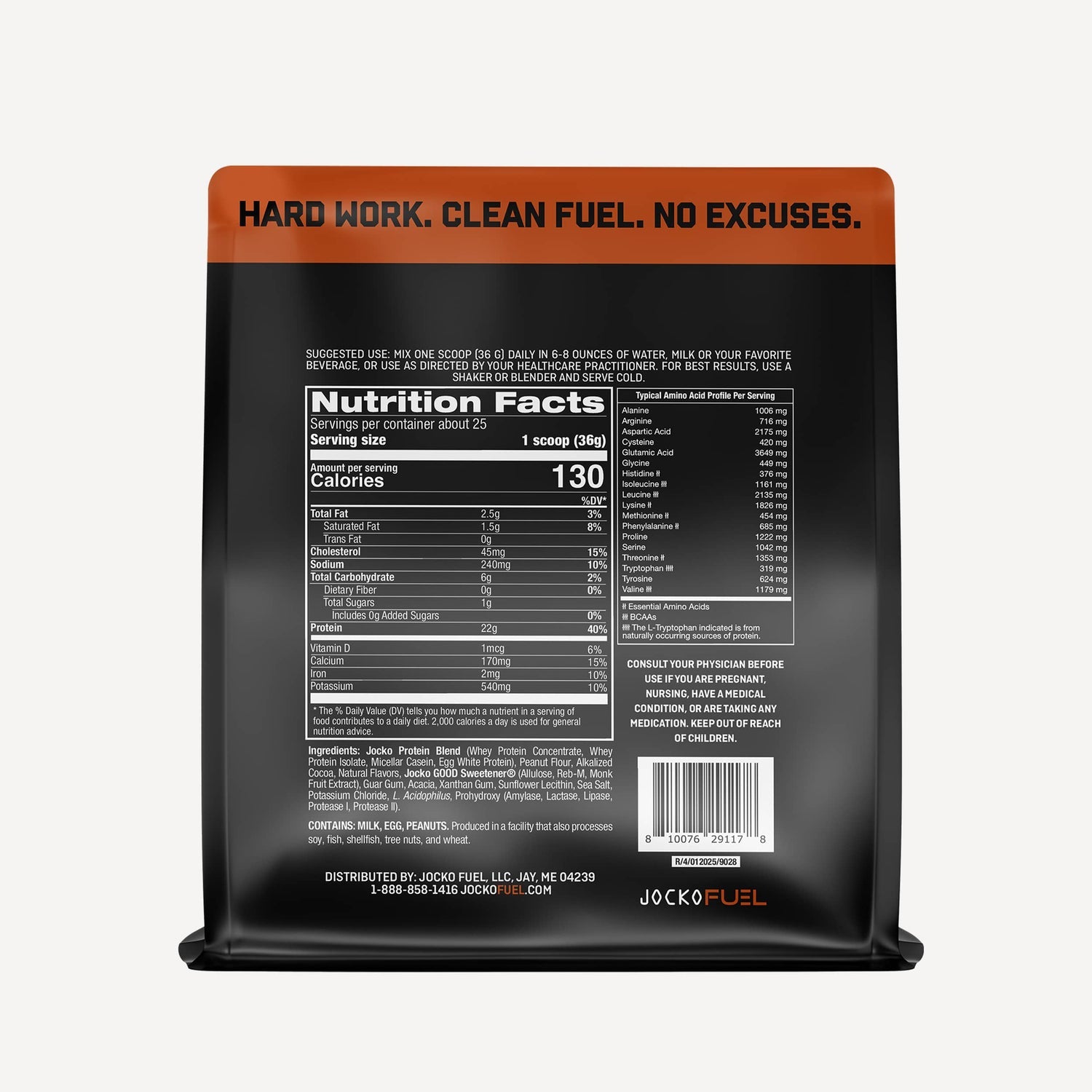 Jocko Fuel MÖLK Protein Powder - Chocolate and Peanut Butter - The Fight Hub