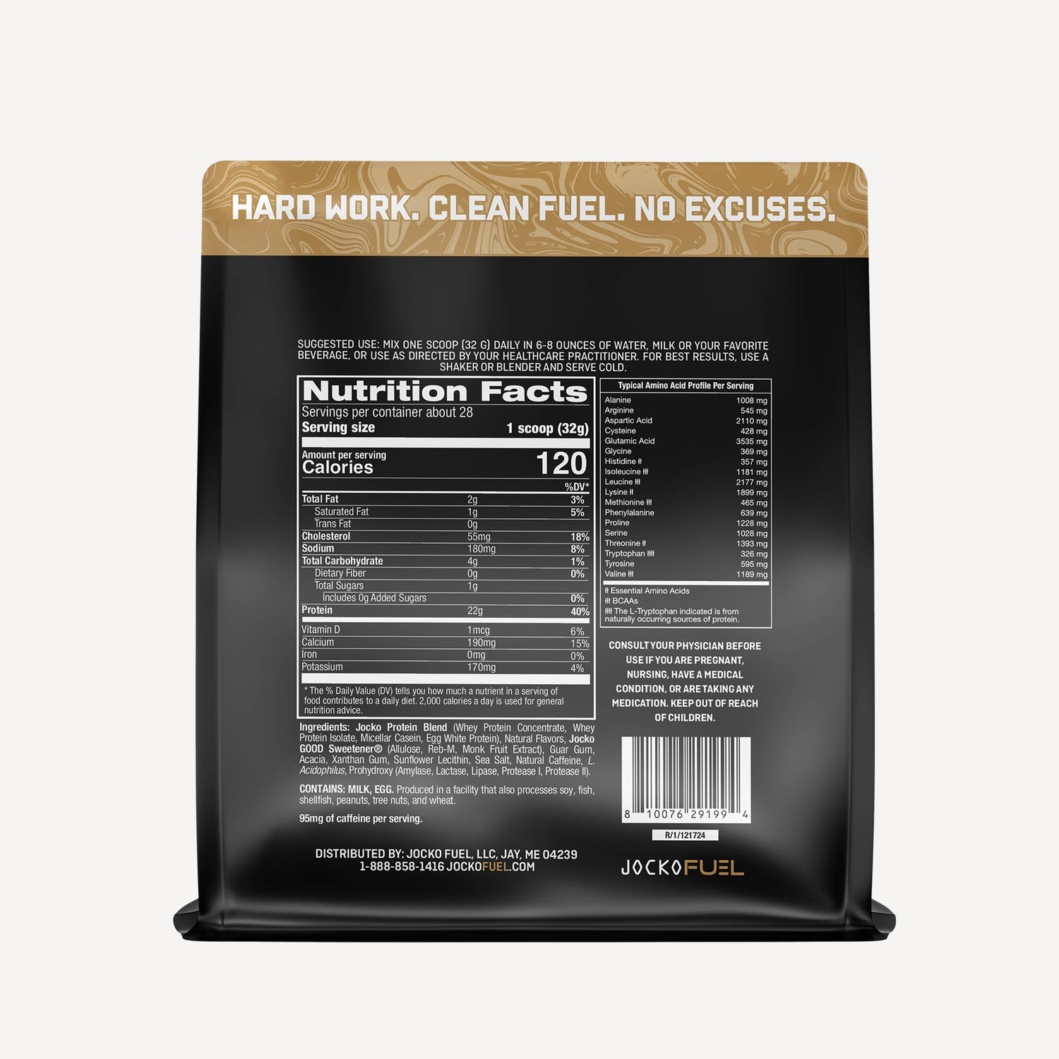 Jocko Fuel MÖLK Protein Powder - Coffee and Donuts - The Fight Hub