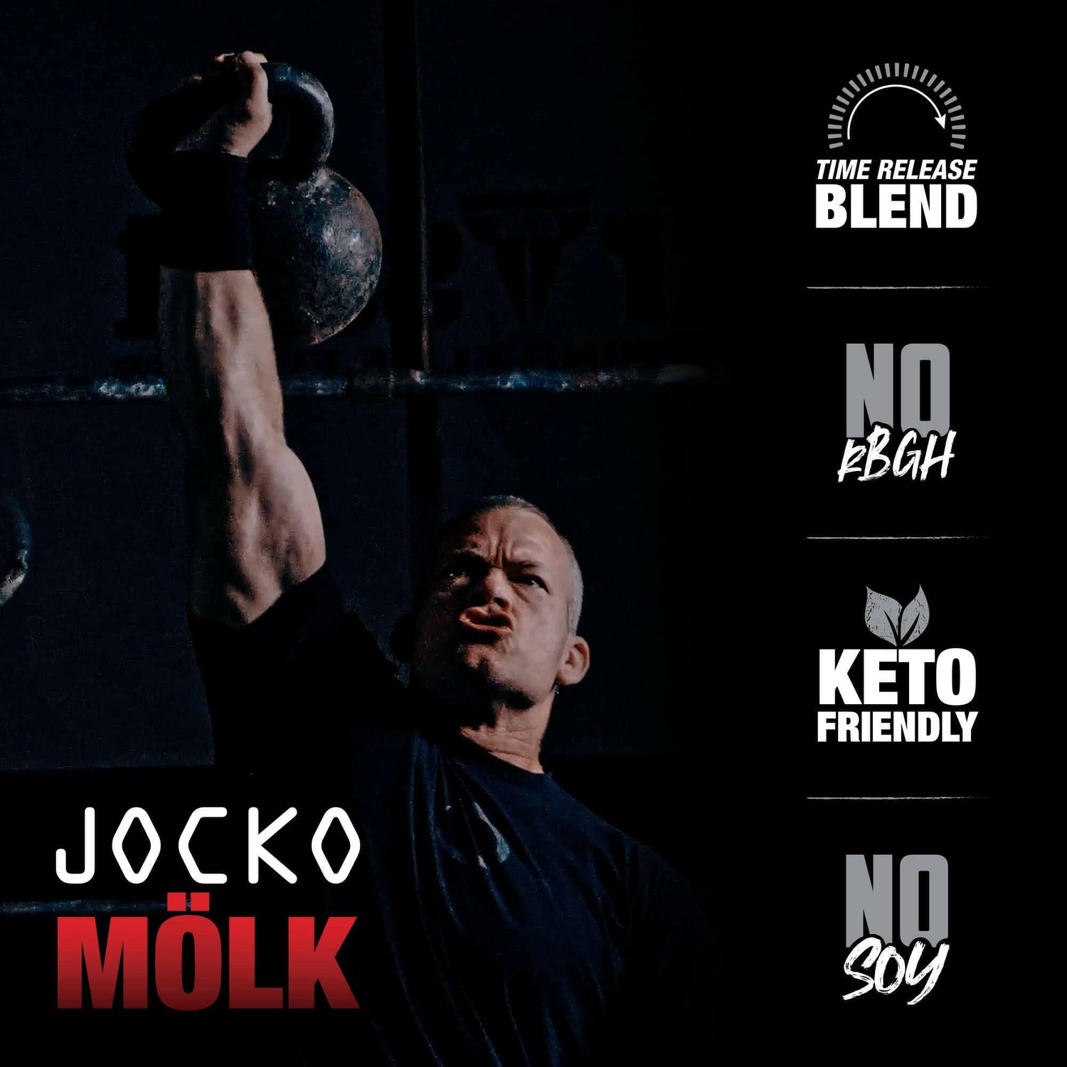 Jocko Fuel MÖLK Protein Powder - Strawberry Milkshake - The Fight Hub
