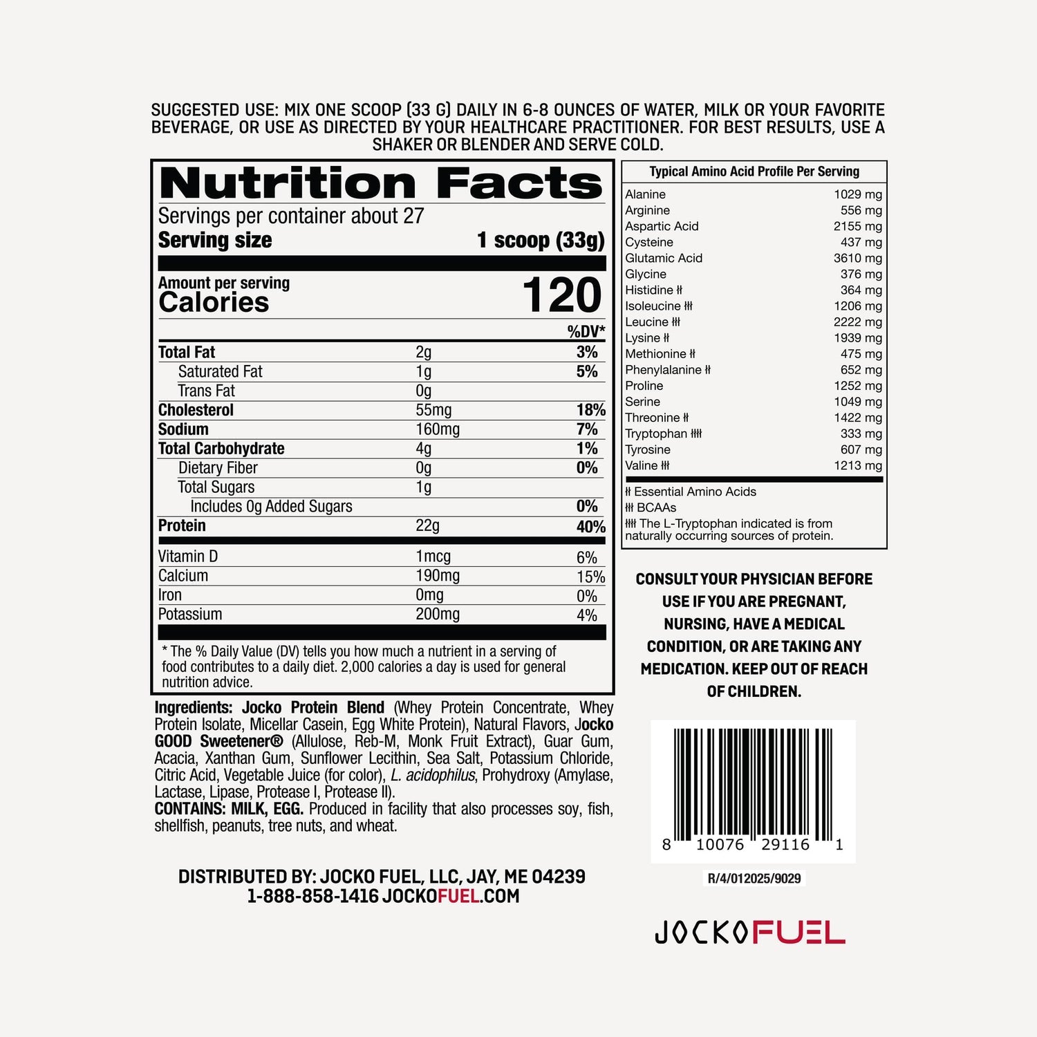 Jocko Fuel MÖLK Protein Powder - Strawberry Milkshake - The Fight Hub