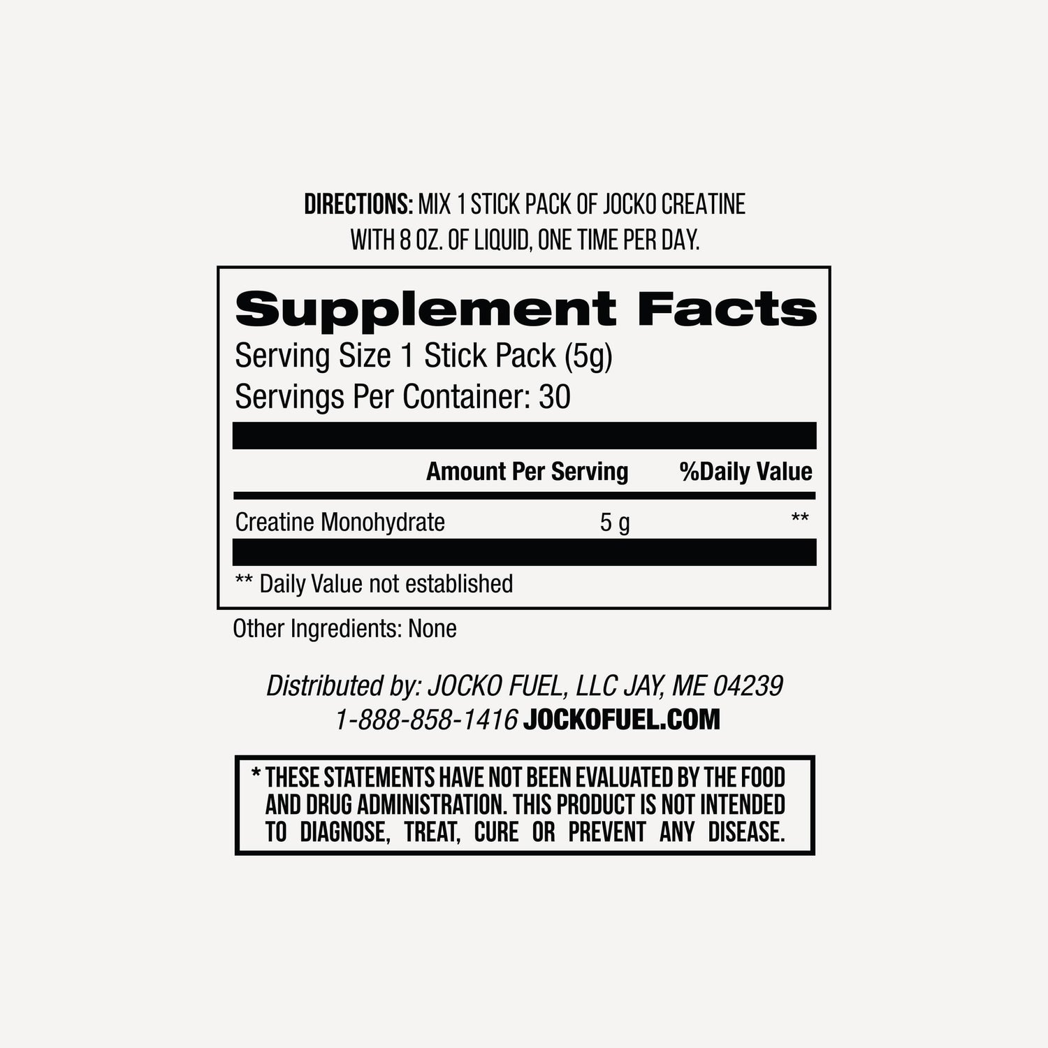 Jocko Fuel - Jocko Creatine Bag - The Fight Hub