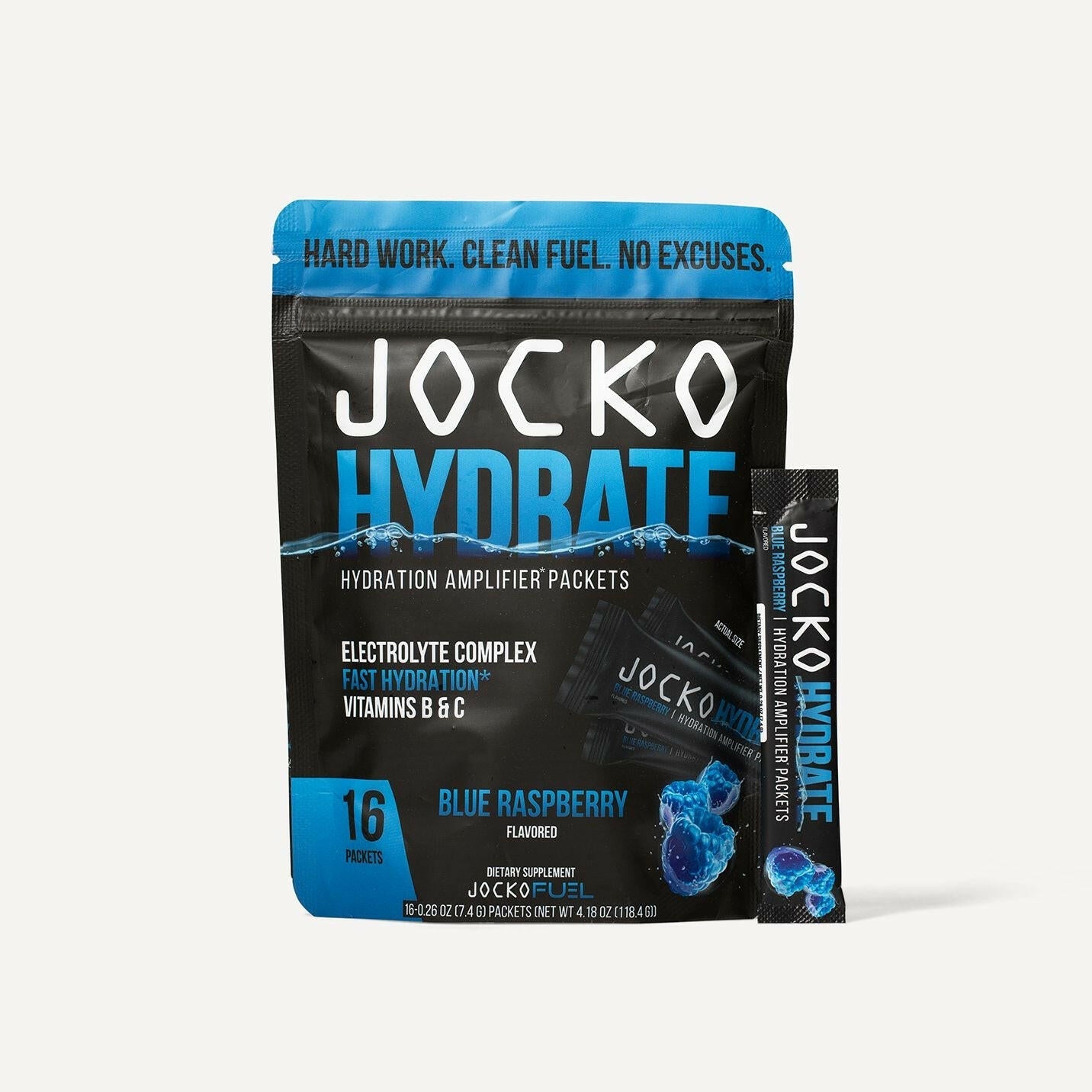 Jocko Fuel - Jocko Hydrate Sticks - Blue Raspberry - The Fight Hub
