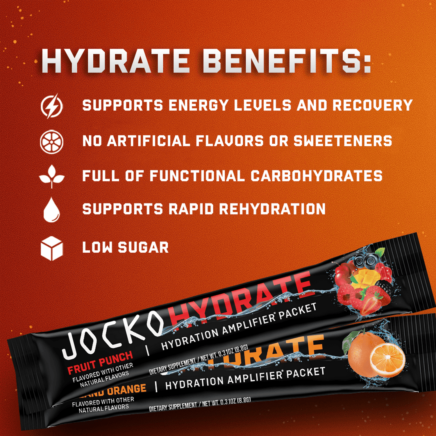 Jocko Fuel - Jocko Hydrate Sticks - Fruit Punch - The Fight Hub