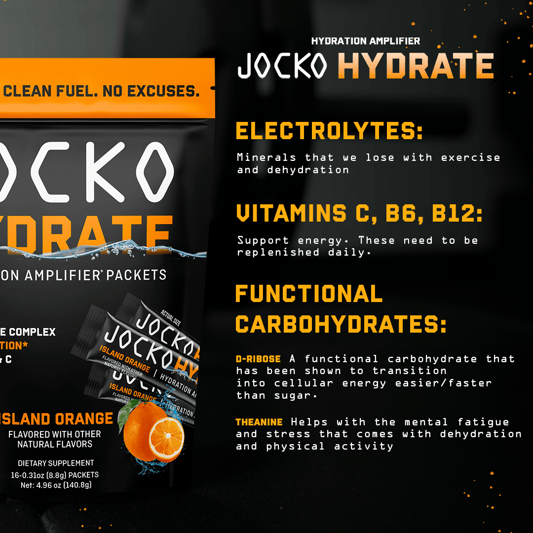 Jocko Fuel - Jocko Hydrate Sticks - Island Orange - The Fight Hub