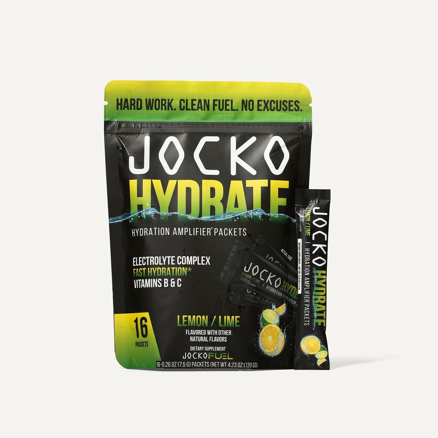 Jocko Fuel - Jocko Hydrate Sticks - Lemon Lime - The Fight Hub