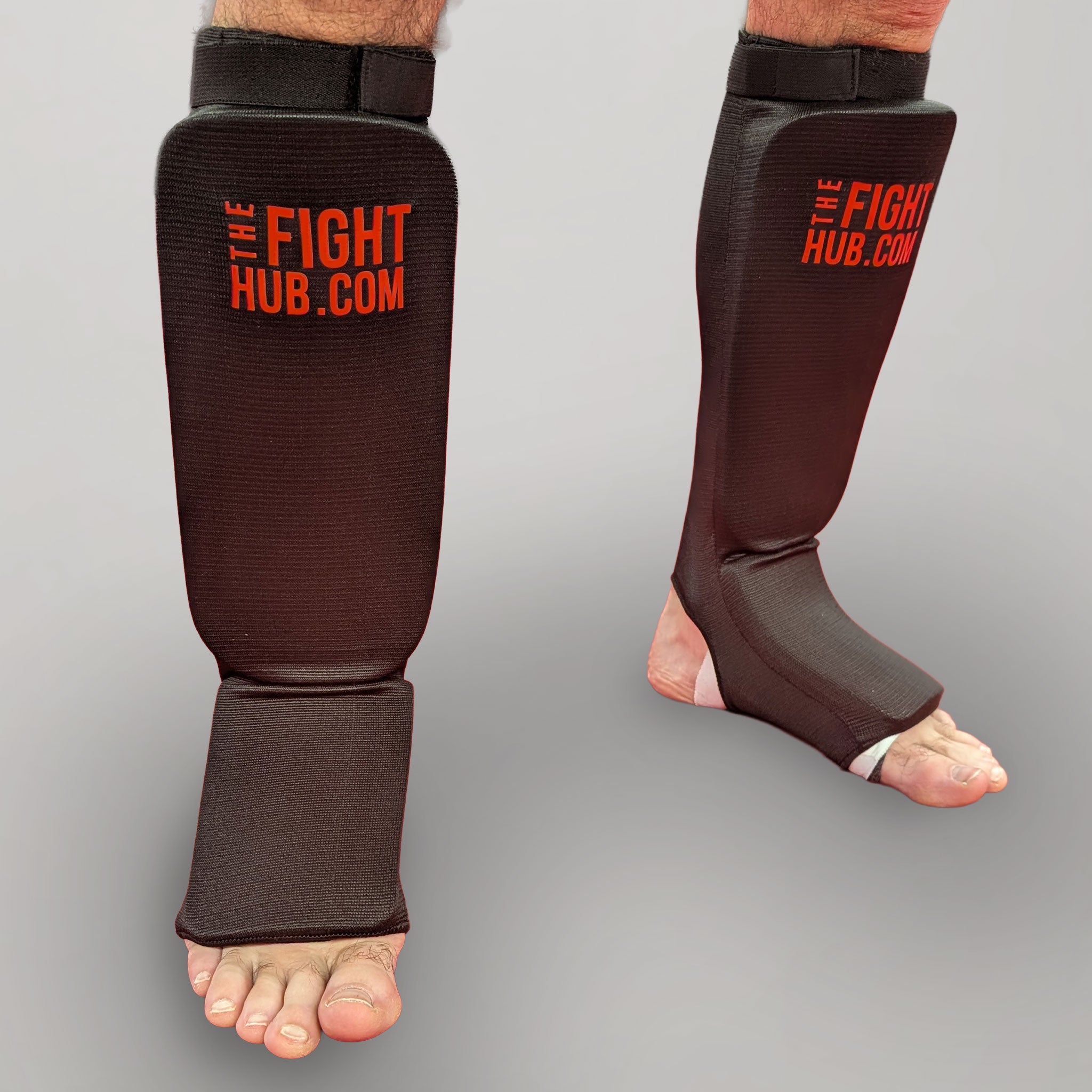 Slip-On Shin Guards (Black) – Kickboxing & MMA Training - The Fight Hub