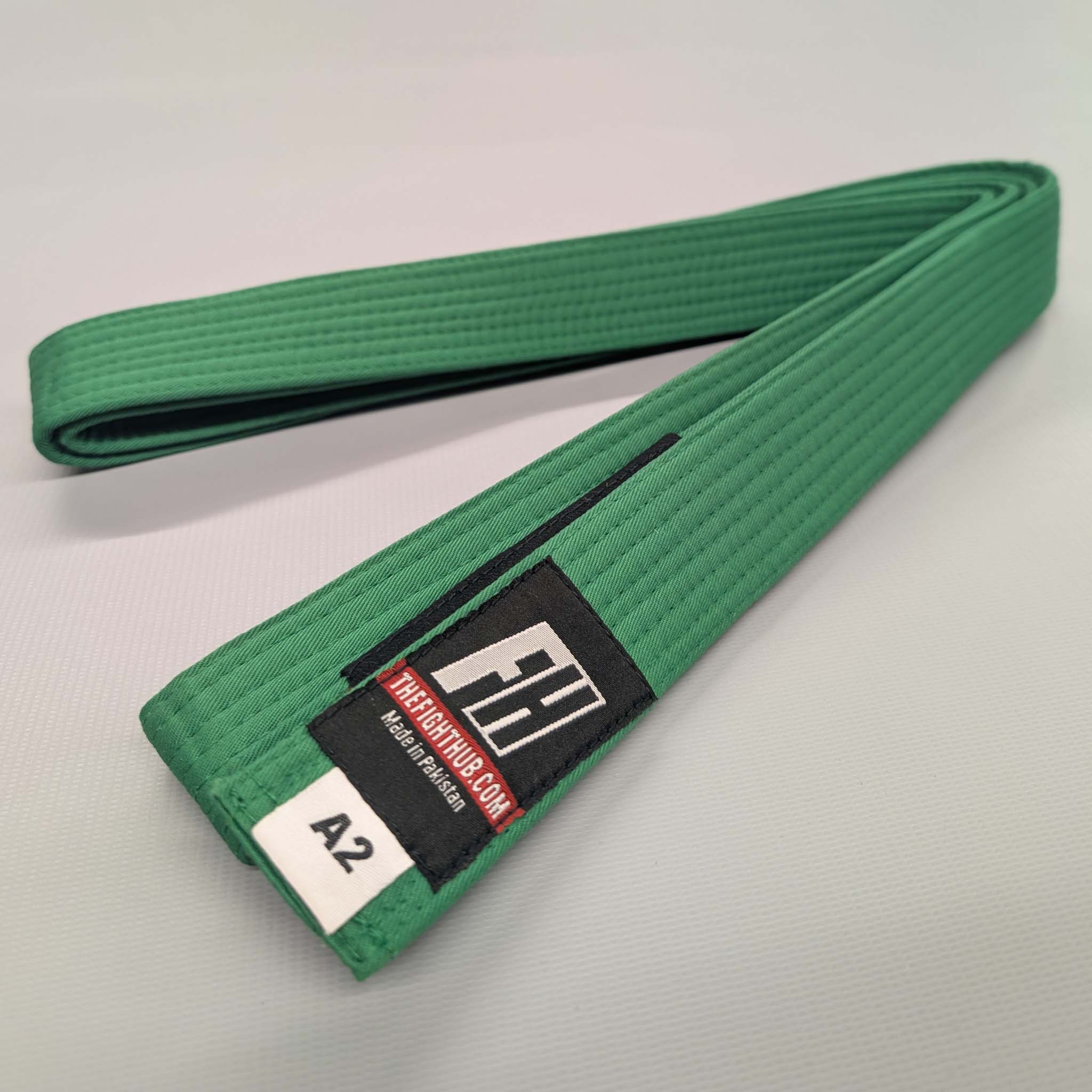 Kids' BJJ Belts (Solid Green) - The Fight Hub