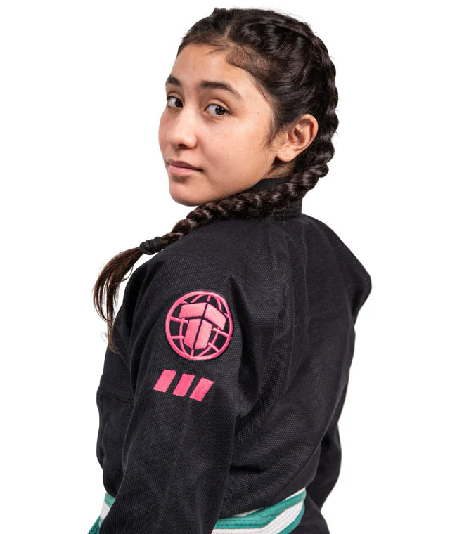 Kids' Pro Series Gi (Black & Wild Rose)
