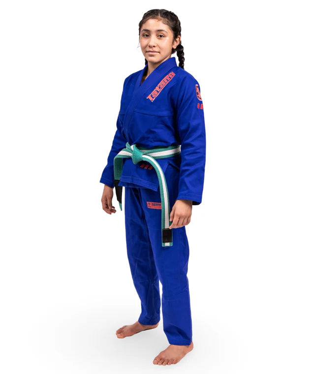 The Kids' Tatami Pro Series Gi (Blue & Wild Rose)