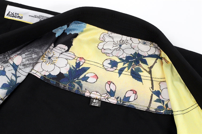 Kitsune "Bloom" BJJ Gi - Black - The Fight Hub