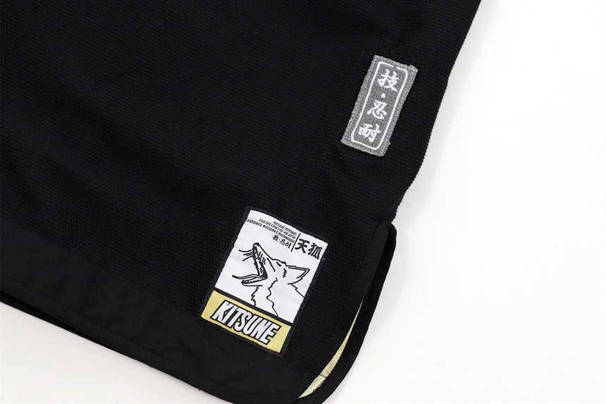 Kitsune "Bloom" BJJ Gi - Black - The Fight Hub