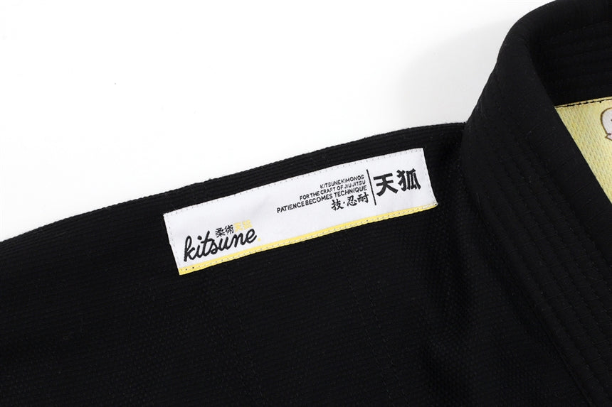 Kitsune "Bloom" BJJ Gi - Black - The Fight Hub