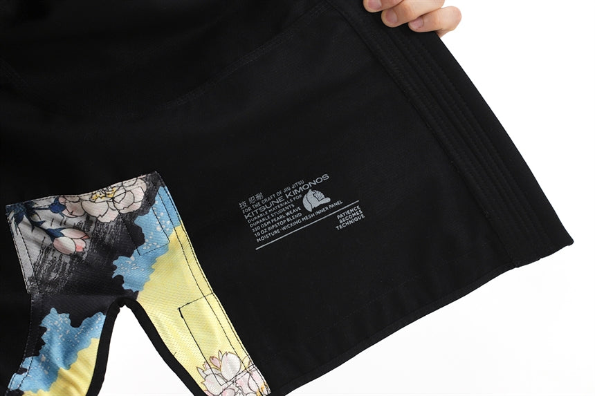 Kitsune "Bloom" BJJ Gi - Black - The Fight Hub