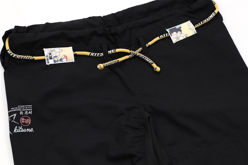 Kitsune "Bloom" BJJ Gi - Black - The Fight Hub