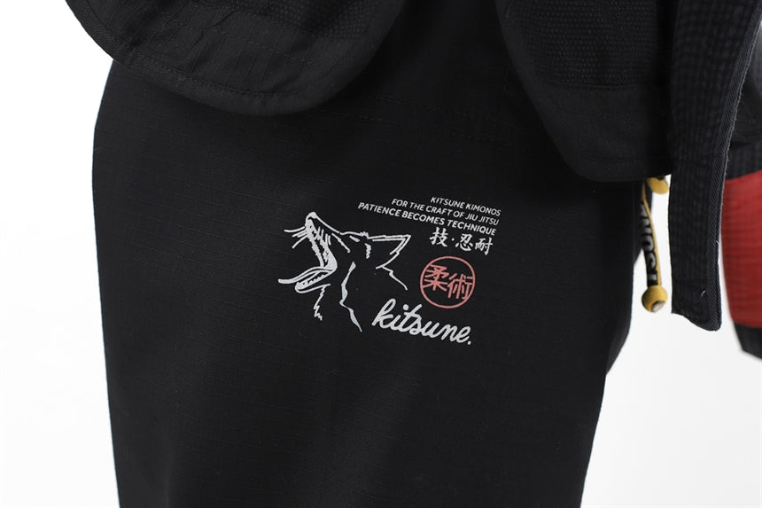 Kitsune "Bloom" BJJ Gi - Black - The Fight Hub