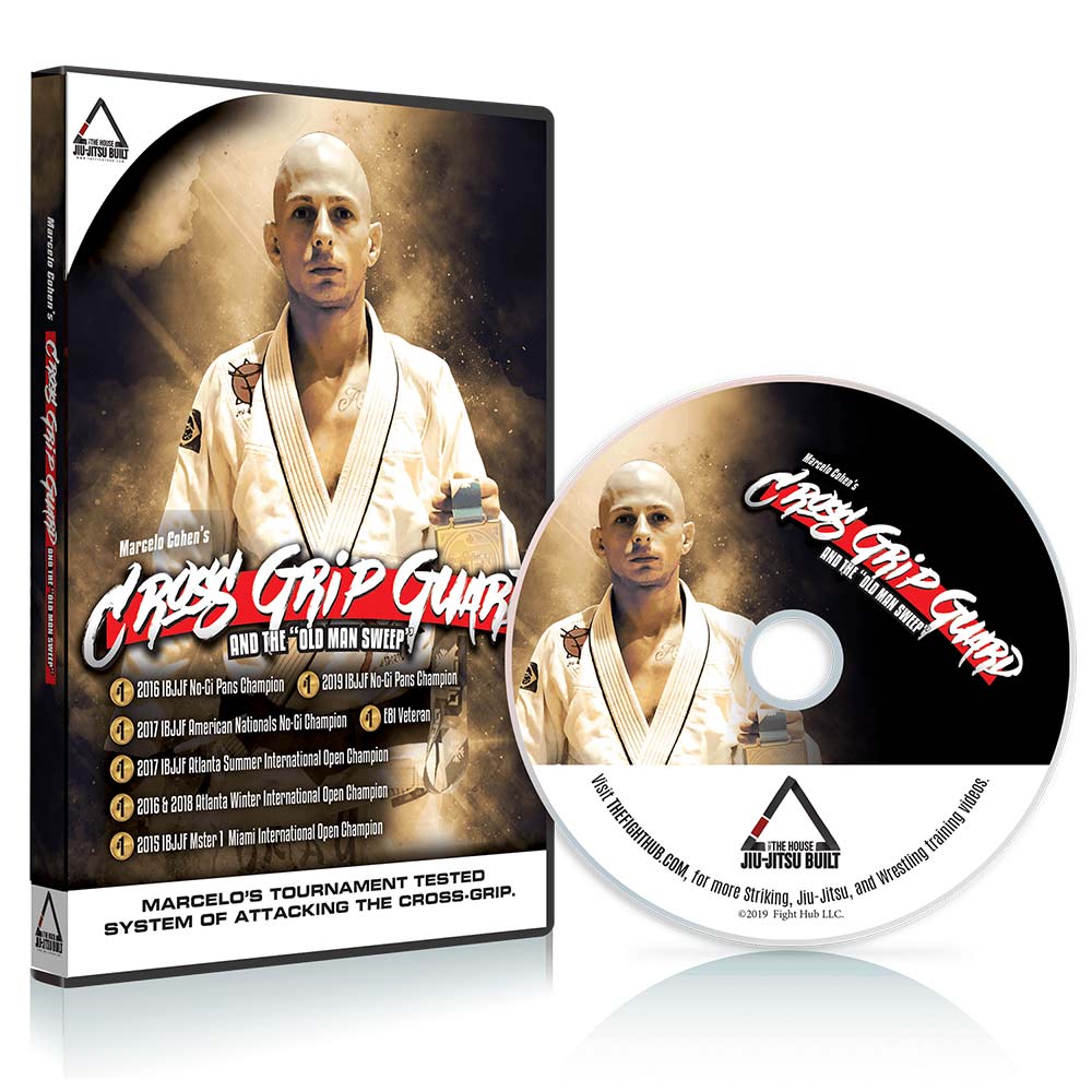 Cross Grip Guard & Old Man Sweep by Marcelo Cohen – BJJ Instructional DVD for Guard Retention and Sweeps - The Fight Hub