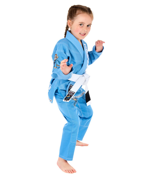 Tatami Meerkatsu Kids Animal BJJ Gi (Sky Blue)