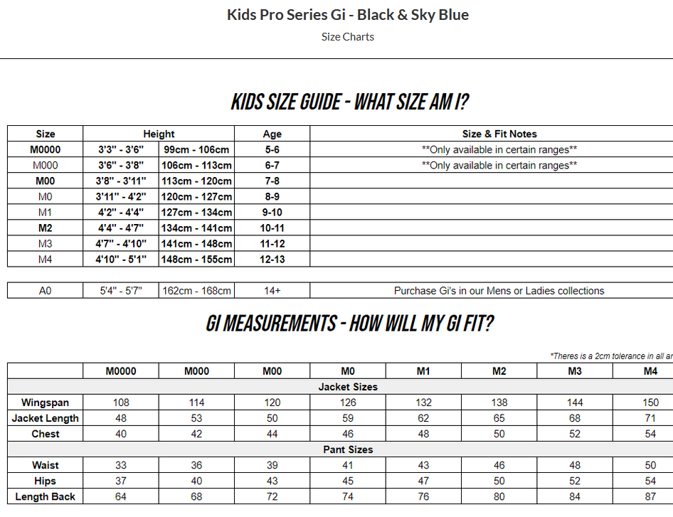 Kids' Pro Series Gi (Sky Blue)