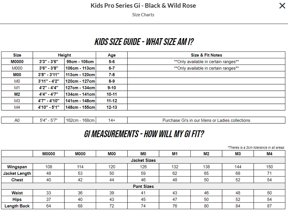 Kids' Pro Series Gi (Black & Wild Rose)