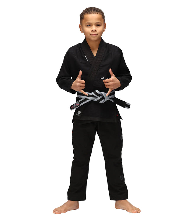 Tatami Elements Superlite BJJ Gi - Youth (Black) - The Fight Hub