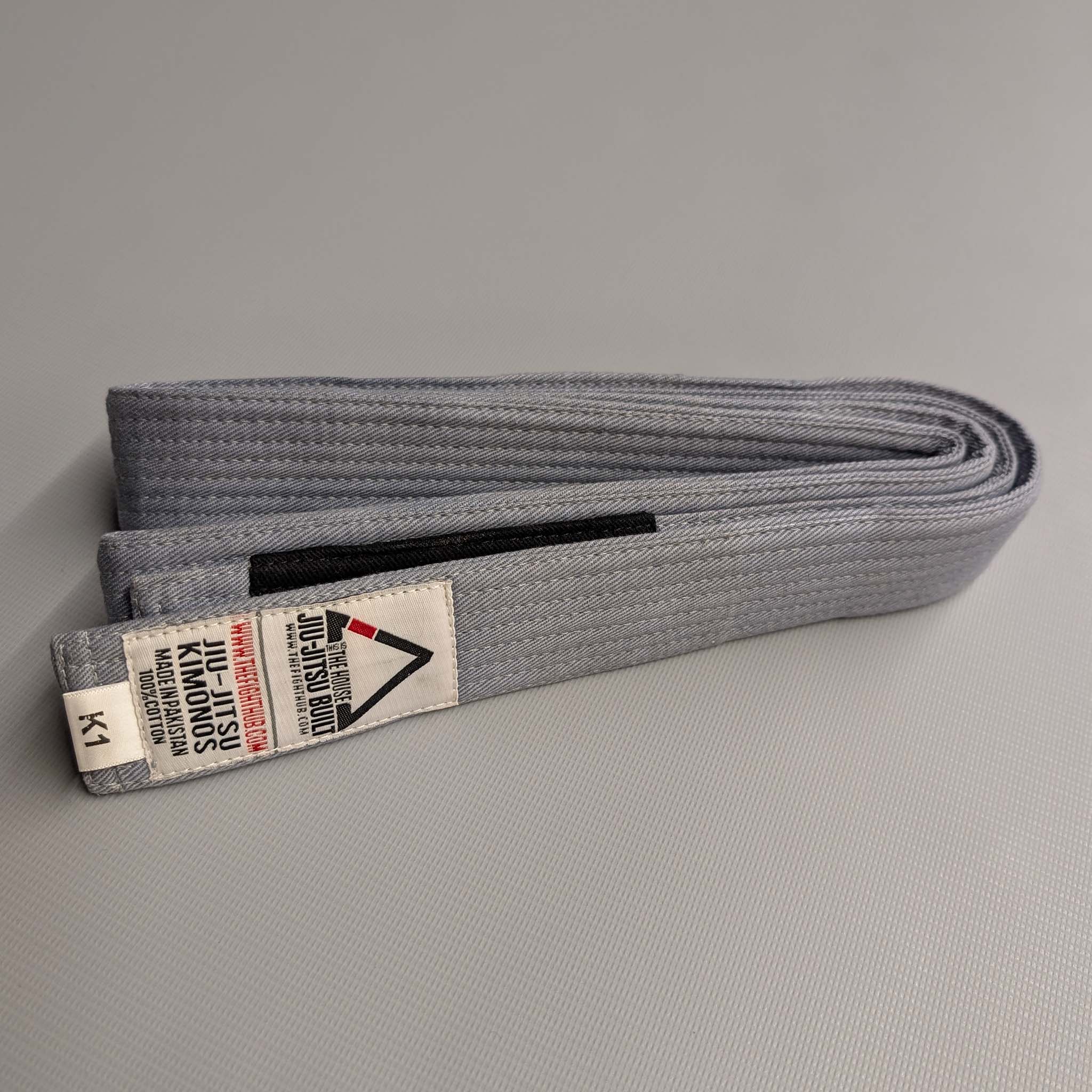 Kids' BJJ Belt (Solid Gray) - The Fight Hub