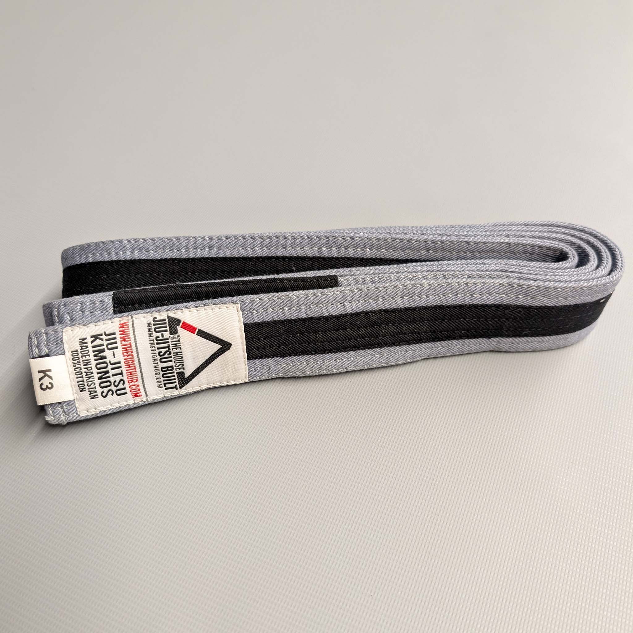 Kids' BJJ Belts (Gray/Black) - The Fight Hub