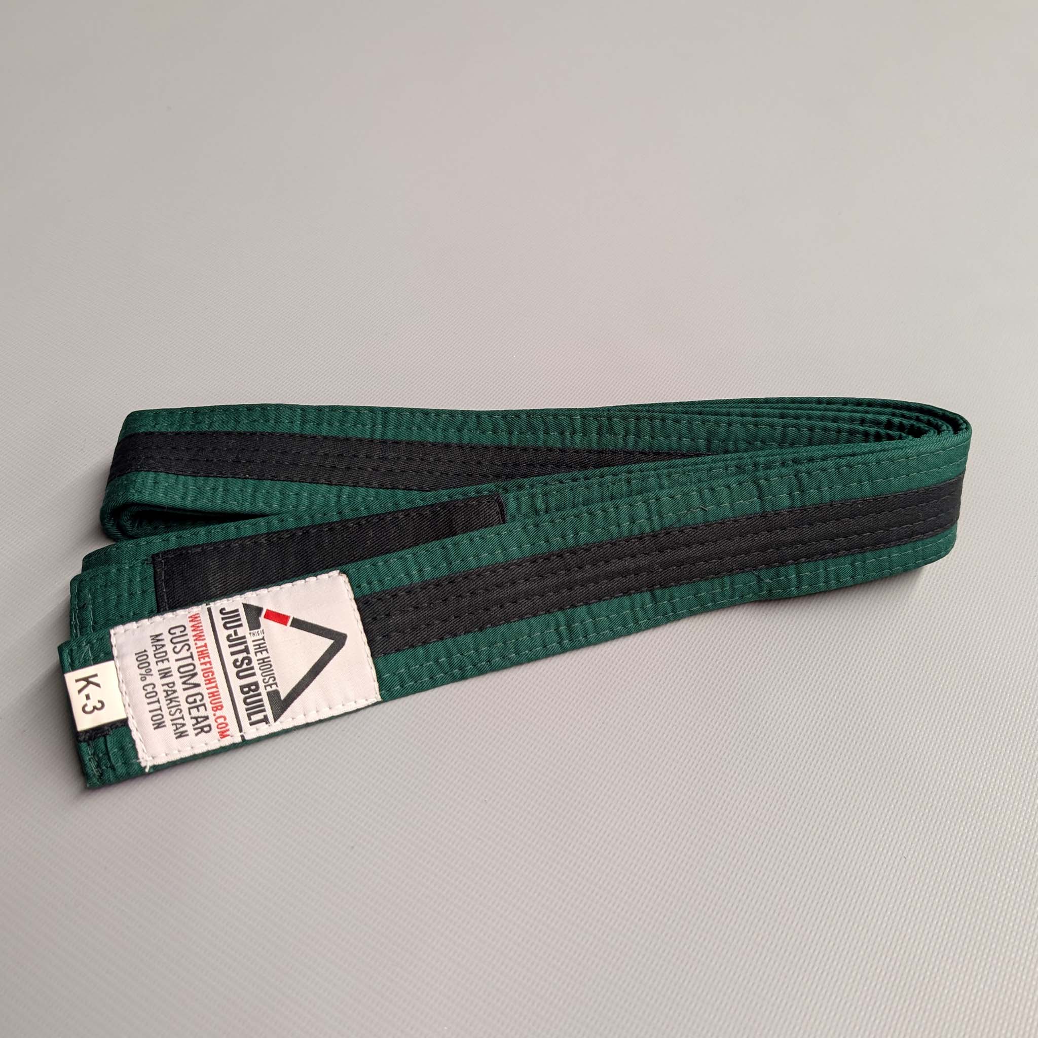 Kids' BJJ Belts (Green/Black) - The Fight Hub