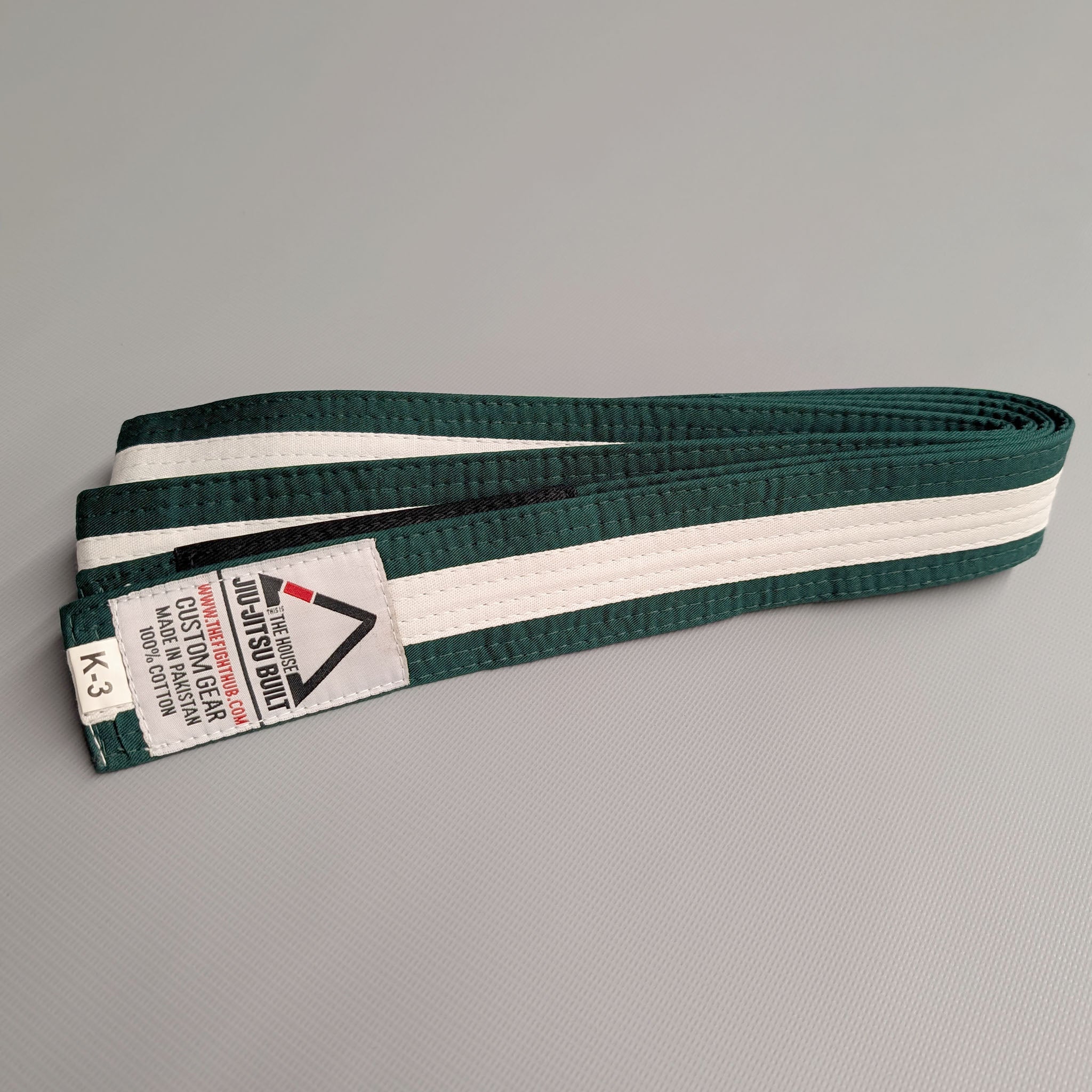 Kids' BJJ Belts (Green/White) - The Fight Hub