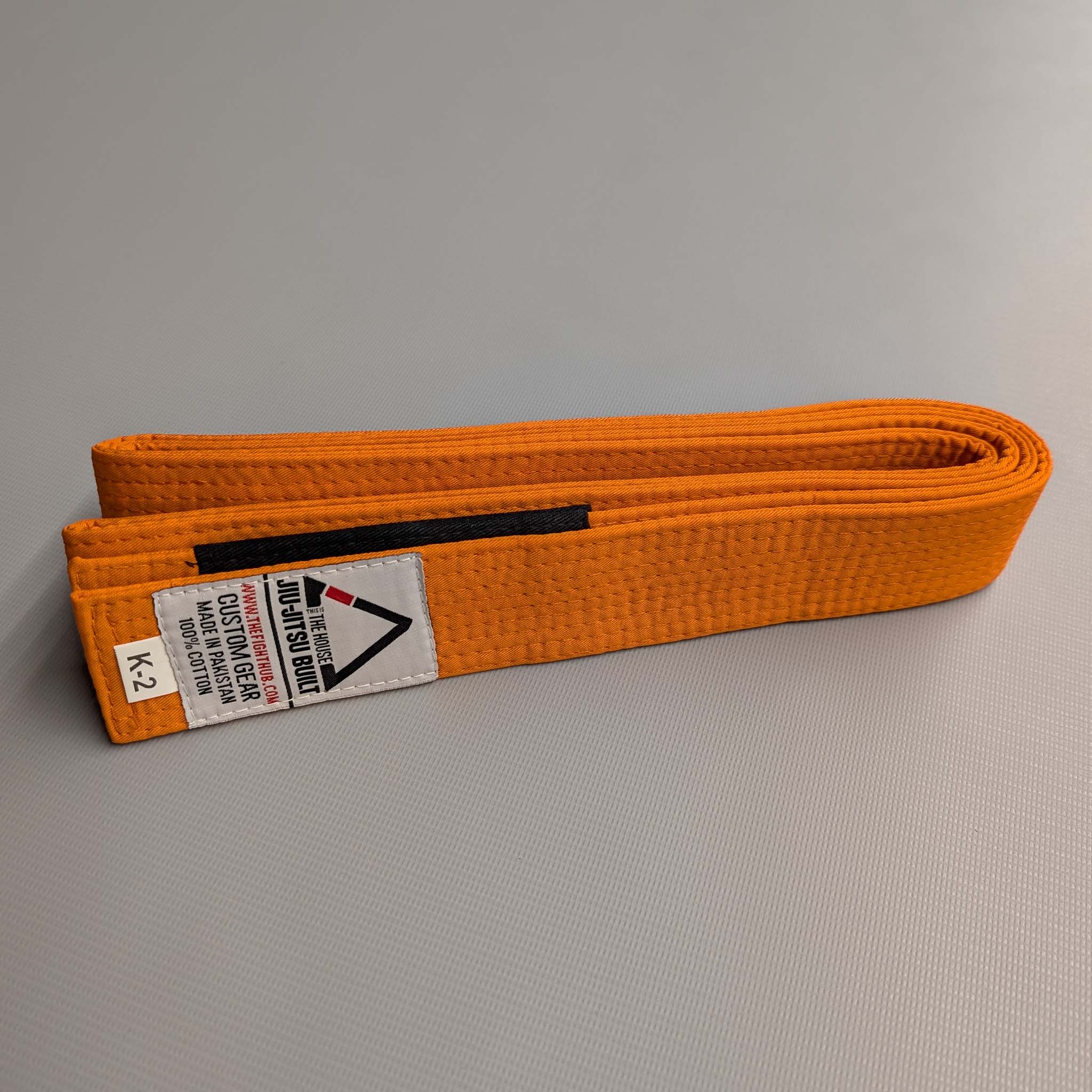 Kids' BJJ Belts (Solid Orange) - The Fight Hub