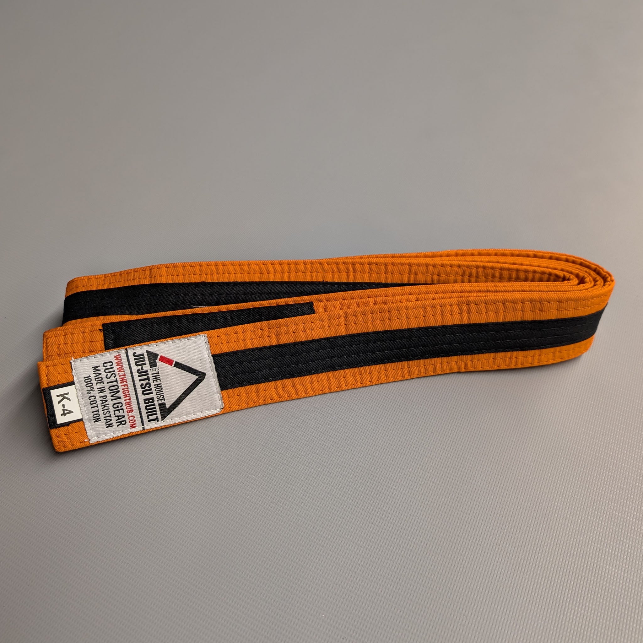 Kids' BJJ Belts (Orange/Black) - The Fight Hub