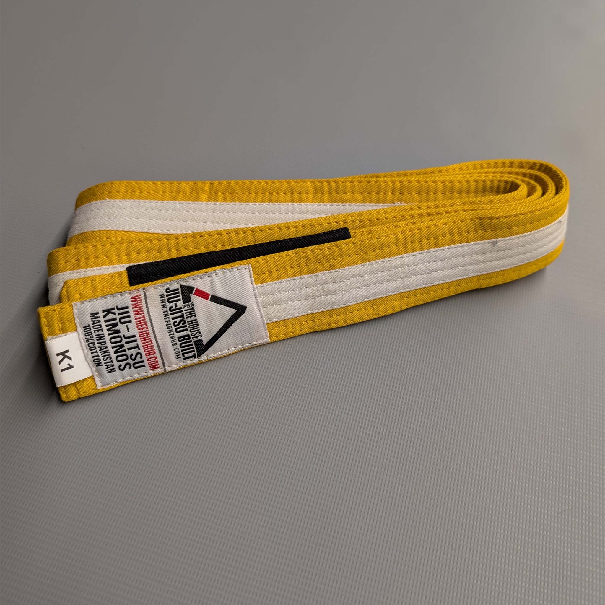 Kids' BJJ Belts (Yellow/White) - The Fight Hub