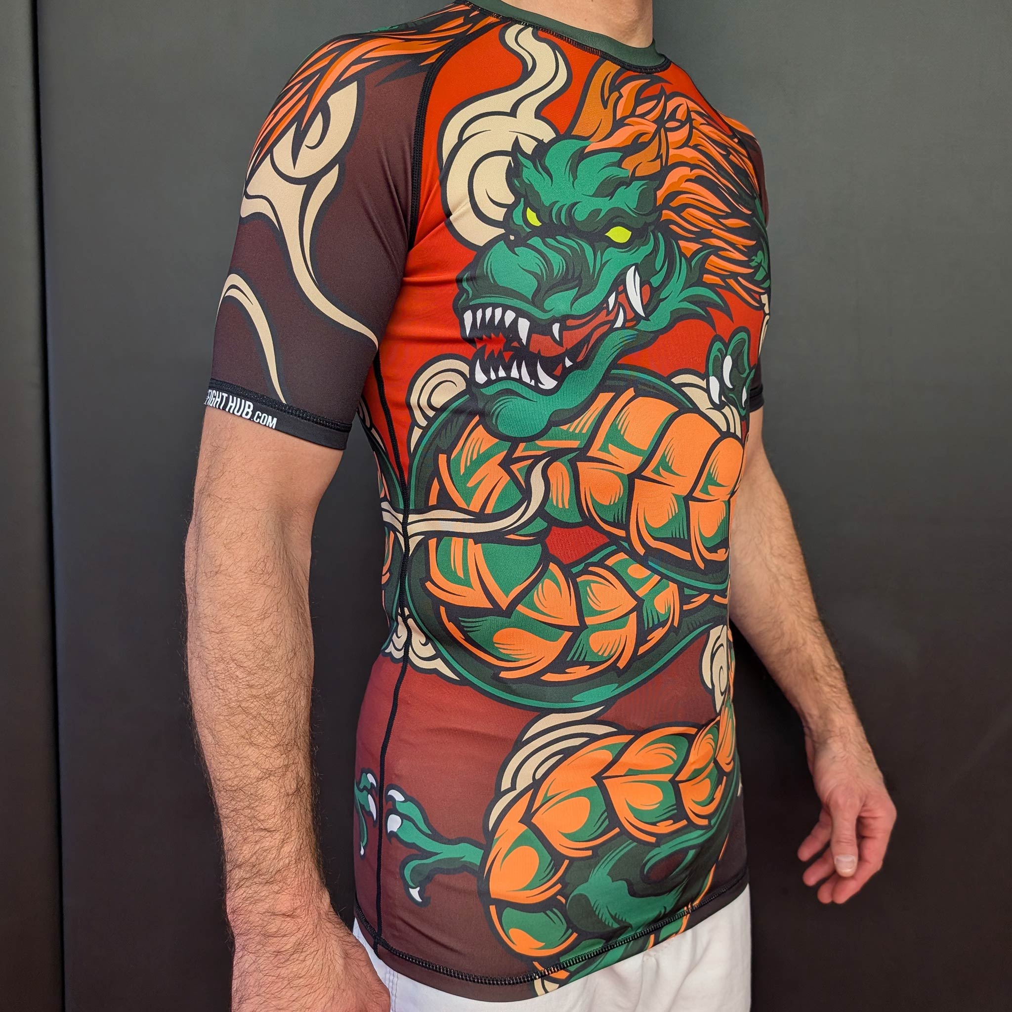 Chinese Dragon BJJ Rashguard – Short-Sleeve Grappling Shirt - The Fight Hub